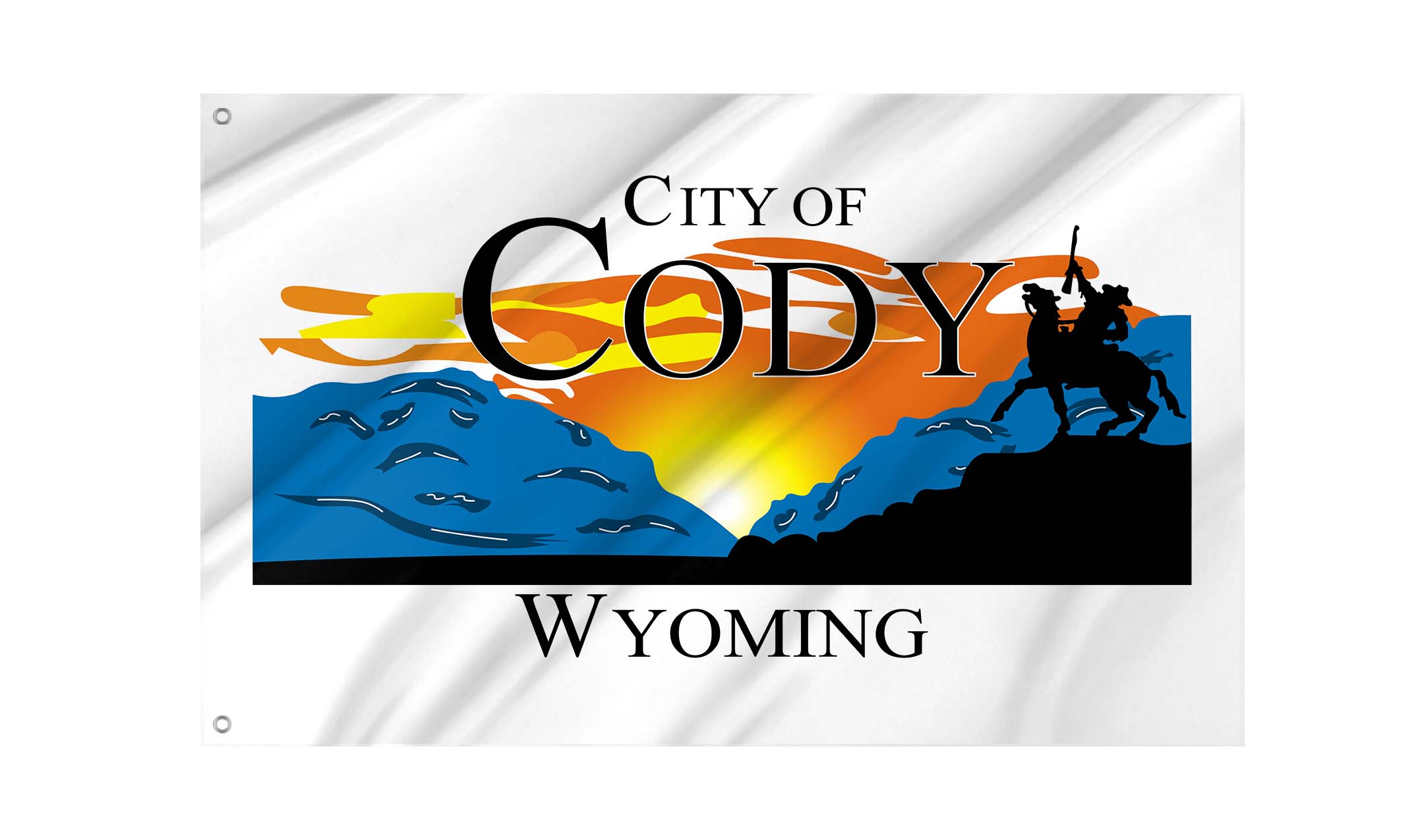 Cody Flag for Indoor & Outdoor Use