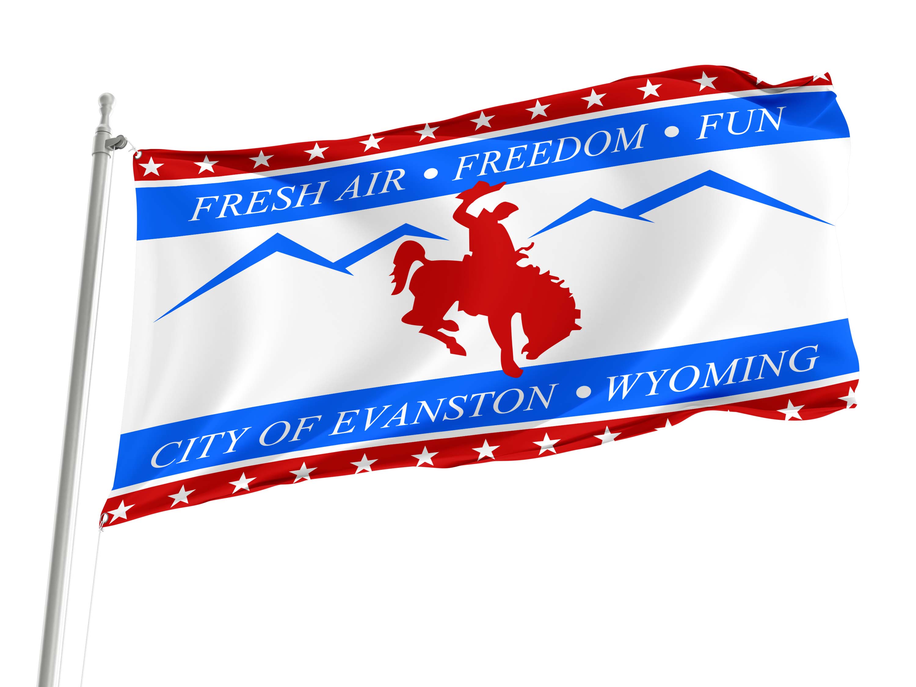 Evanston (1992-2021) Flag for Indoor & Outdoor Use
