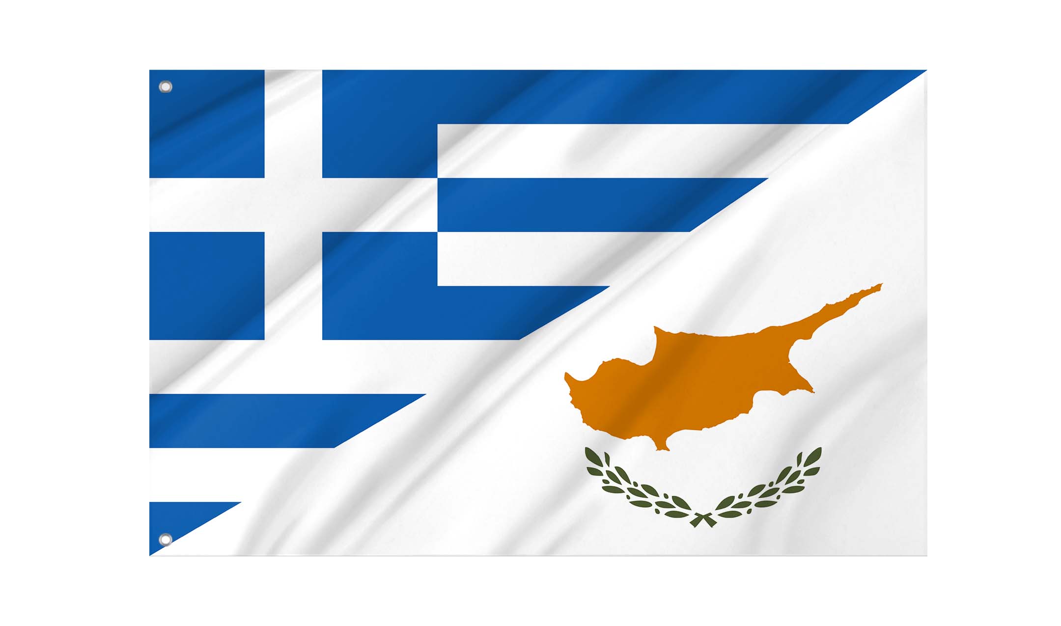 Greece and Cyprus Flag for Indoor & Outdoor Use