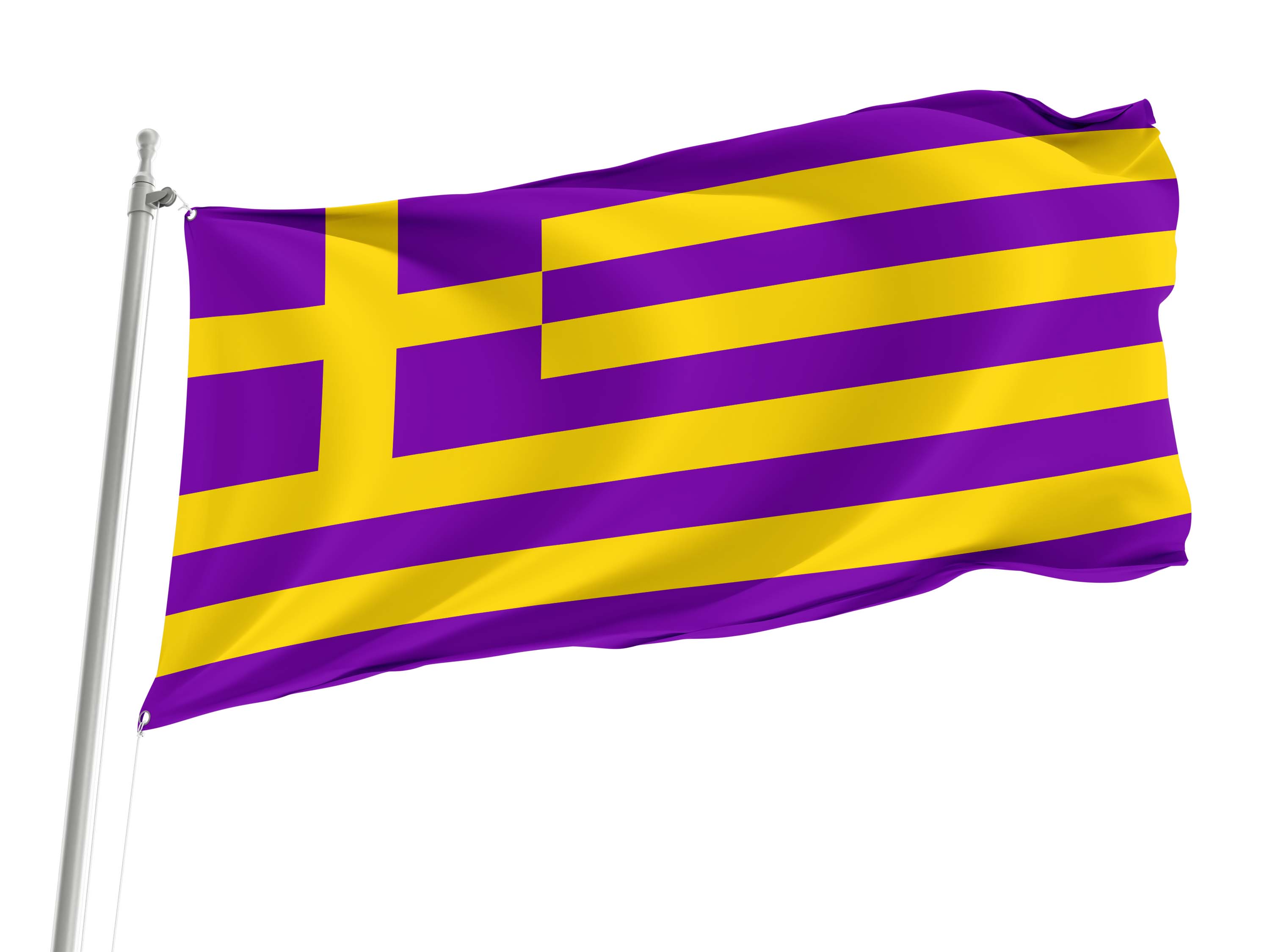 Greek Intersex Pride Flag for Indoor & Outdoor Use