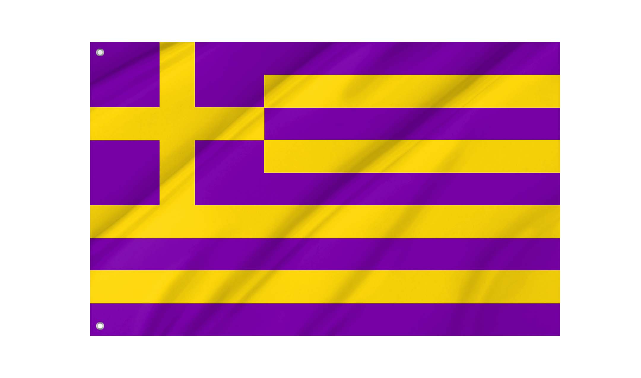 Greek Intersex Pride Flag for Indoor & Outdoor Use