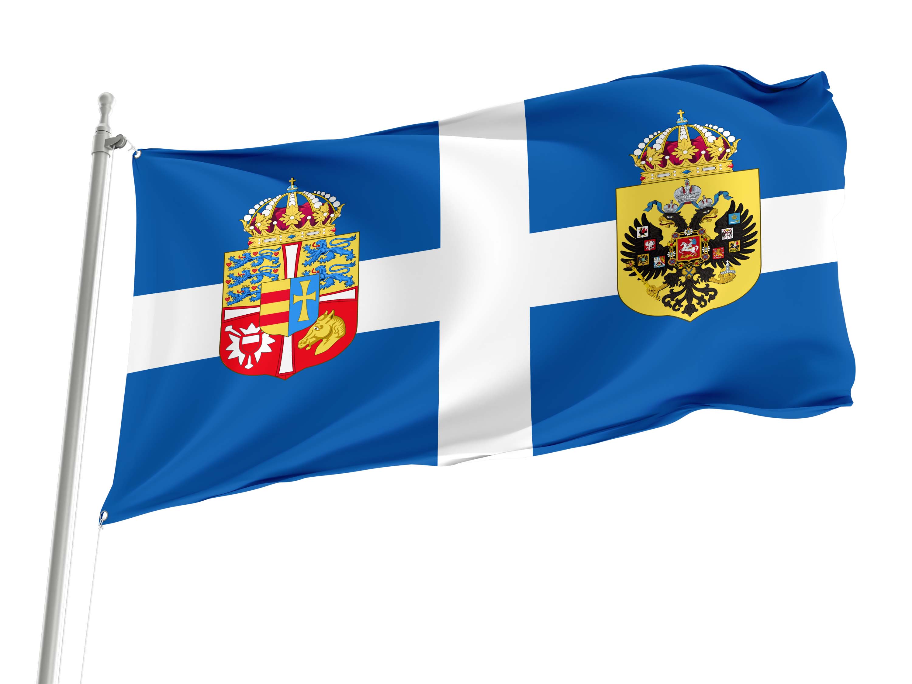 Standard of Queen Olga of Greece Flag for Indoor & Outdoor Use