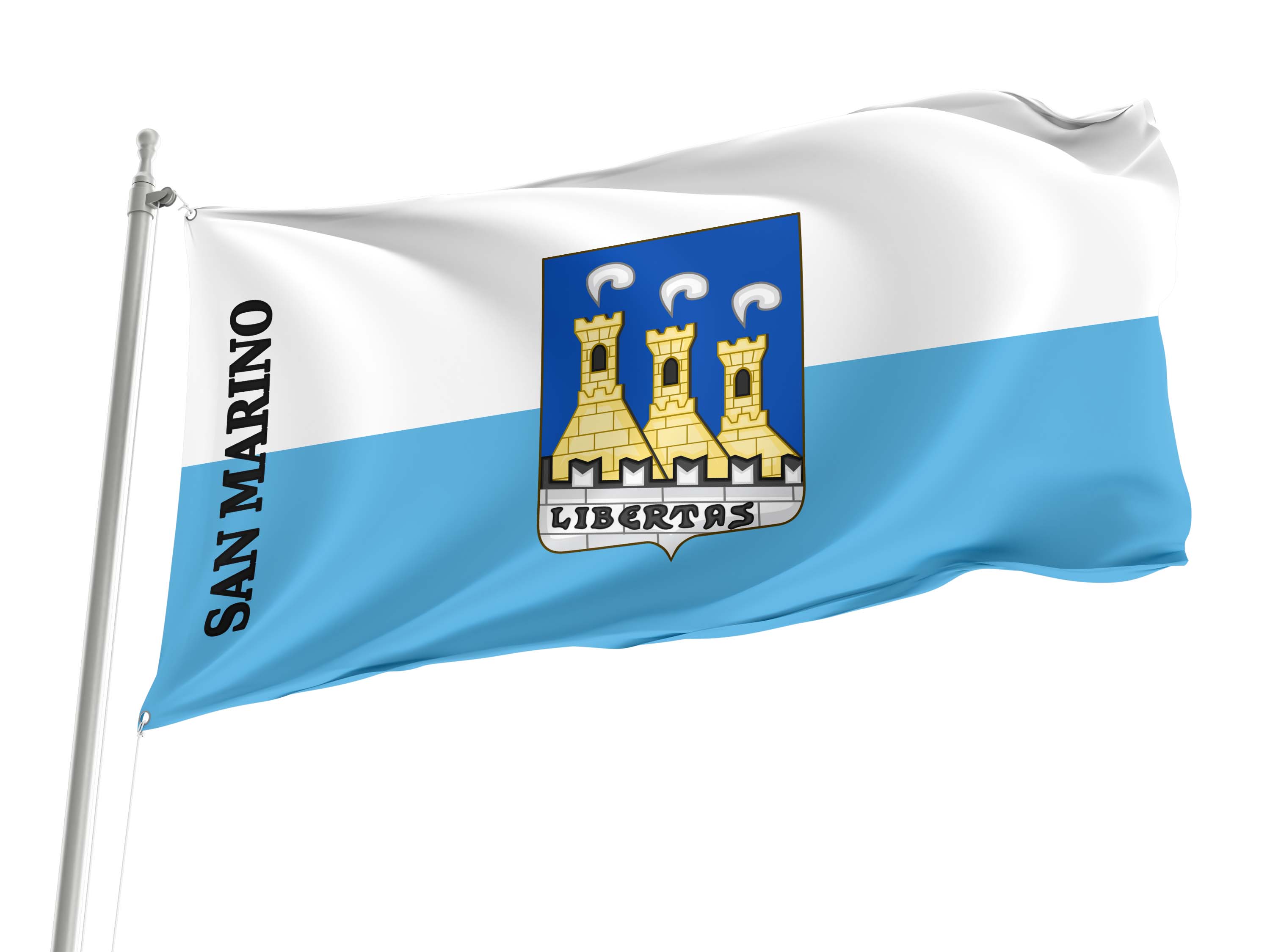 San Marino City Flag for Indoor & Outdoor Use