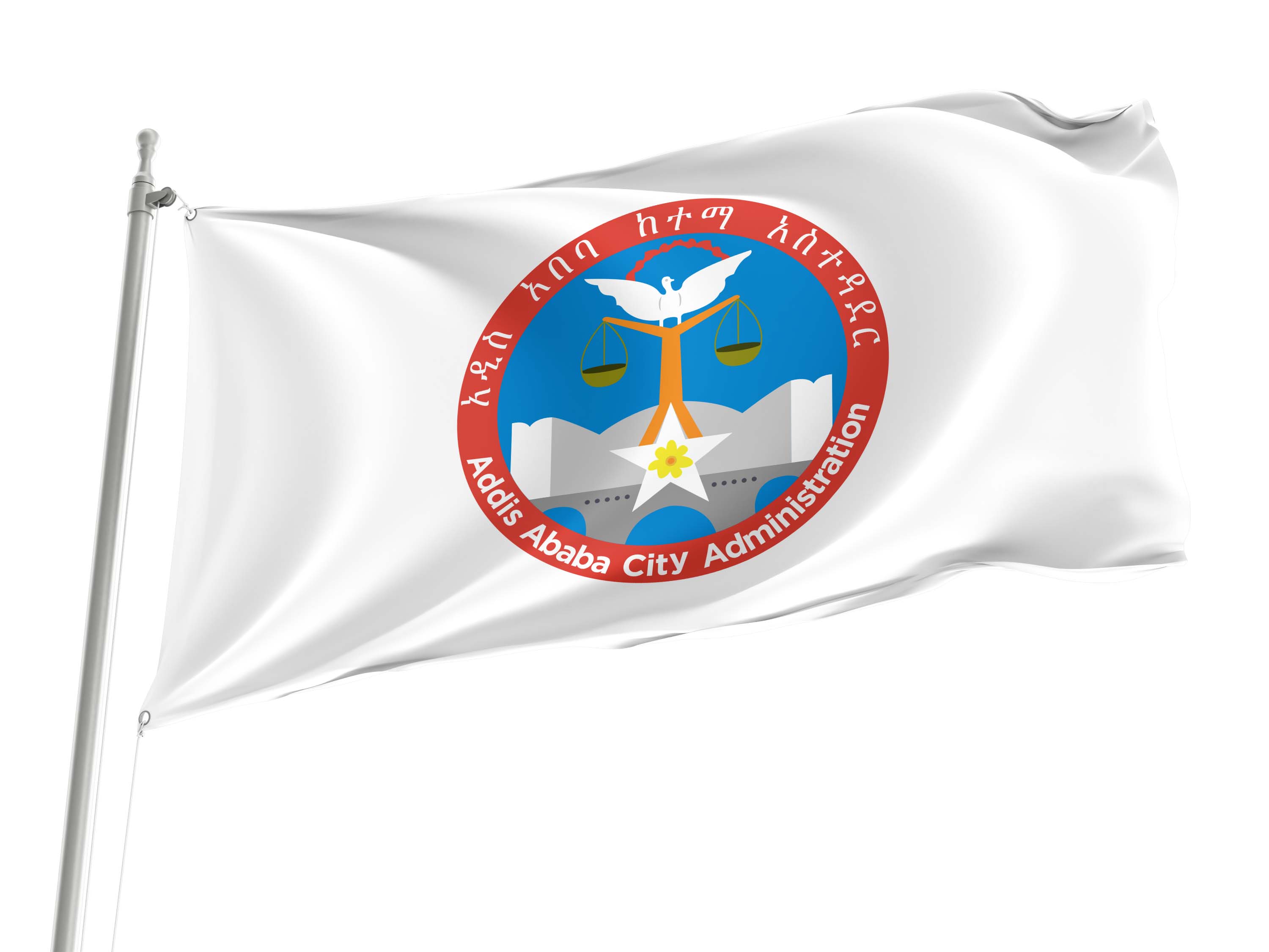 Addis Ababa Flag for Indoor & Outdoor Use