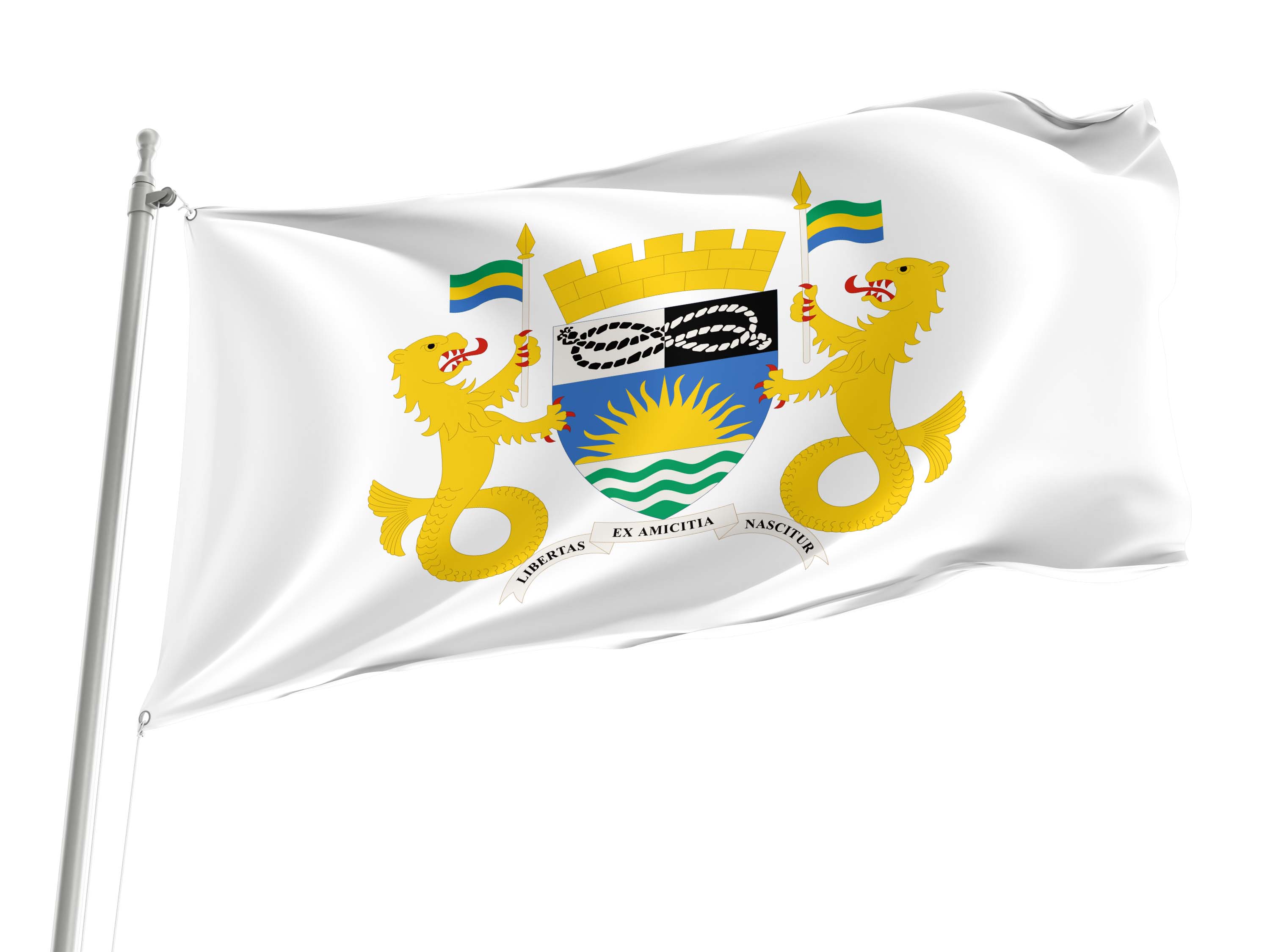 Libreville Flag for Indoor & Outdoor Use
