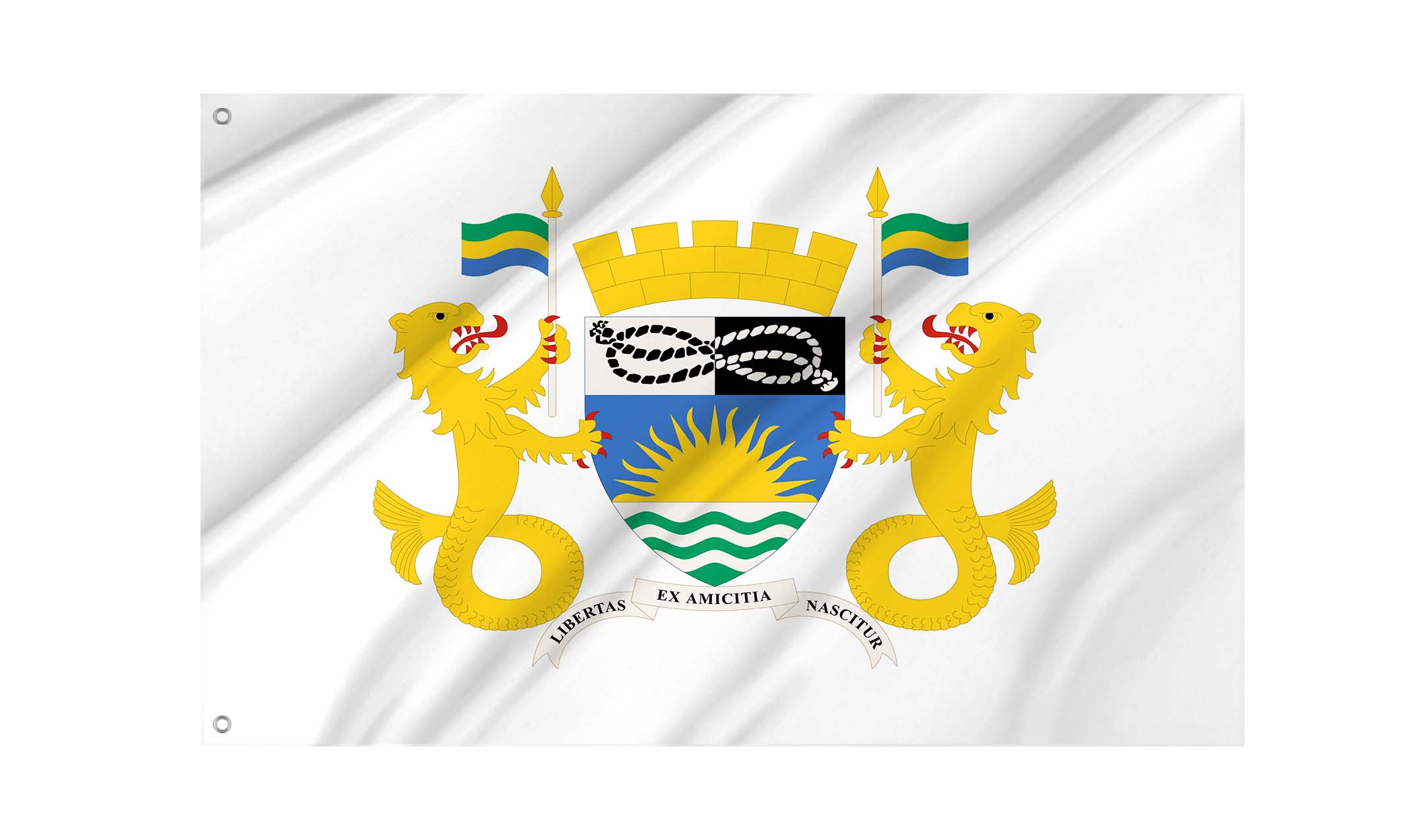 Libreville Flag for Indoor & Outdoor Use