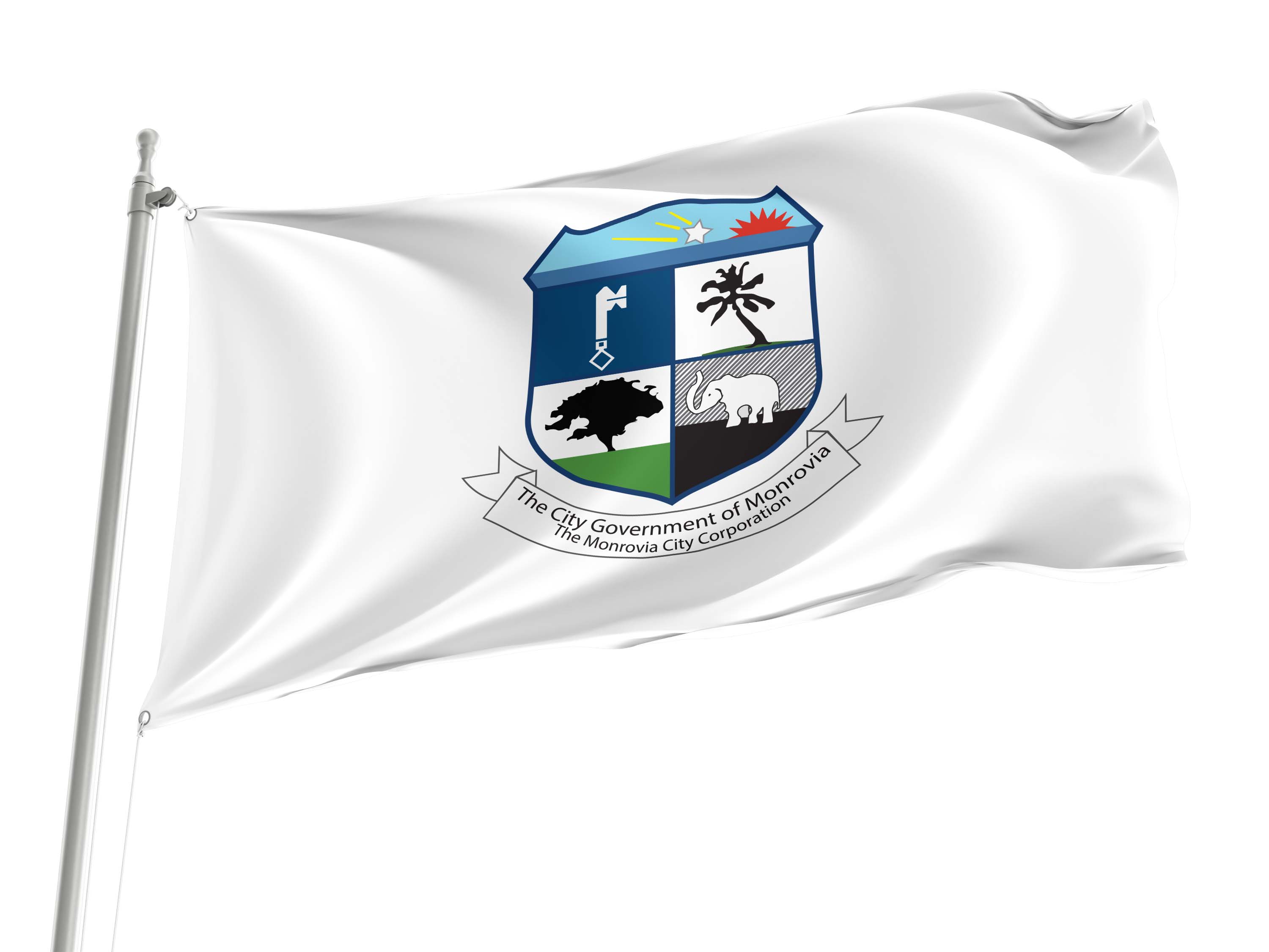 Monrovia Flag for Indoor & Outdoor Use