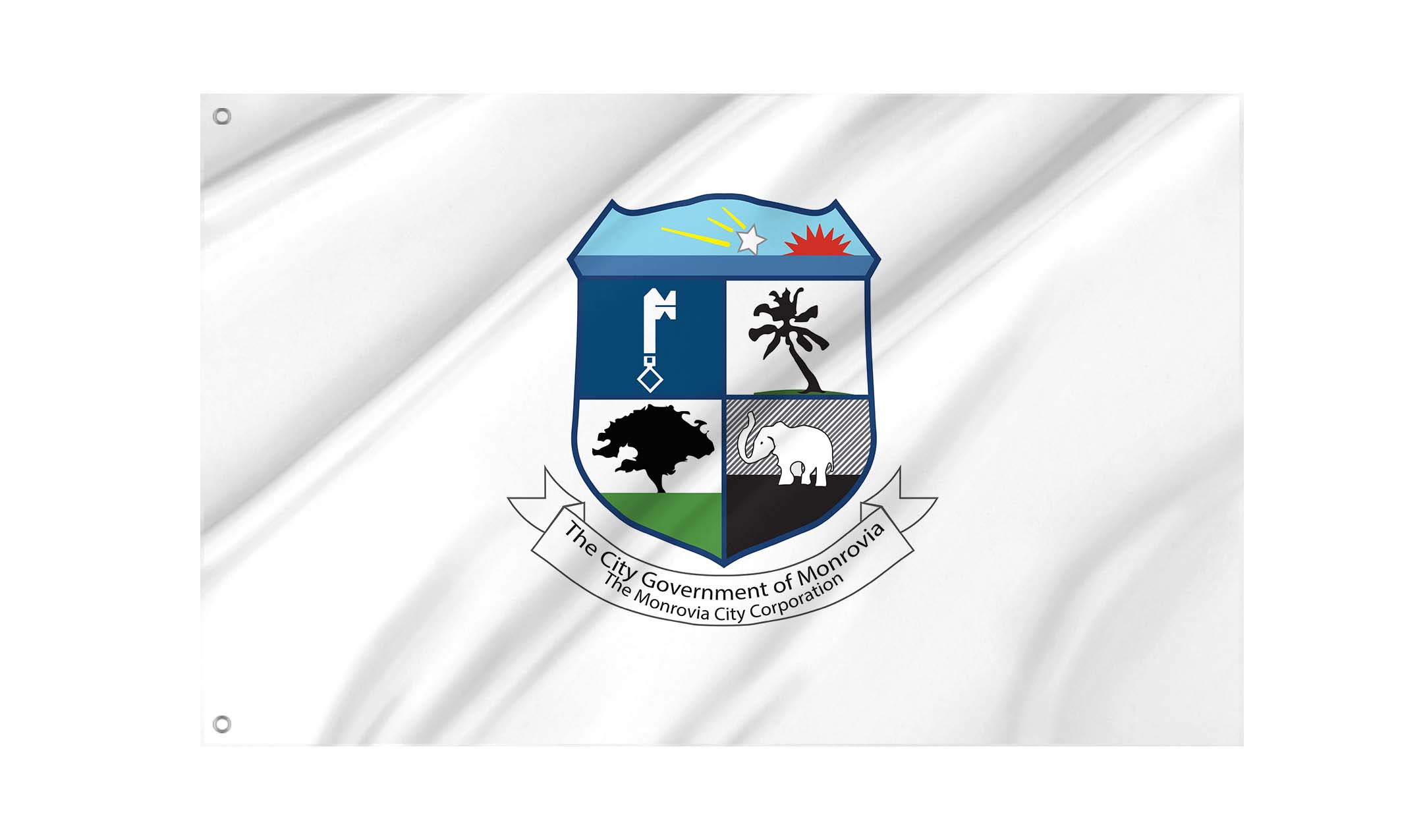 Monrovia Flag for Indoor & Outdoor Use