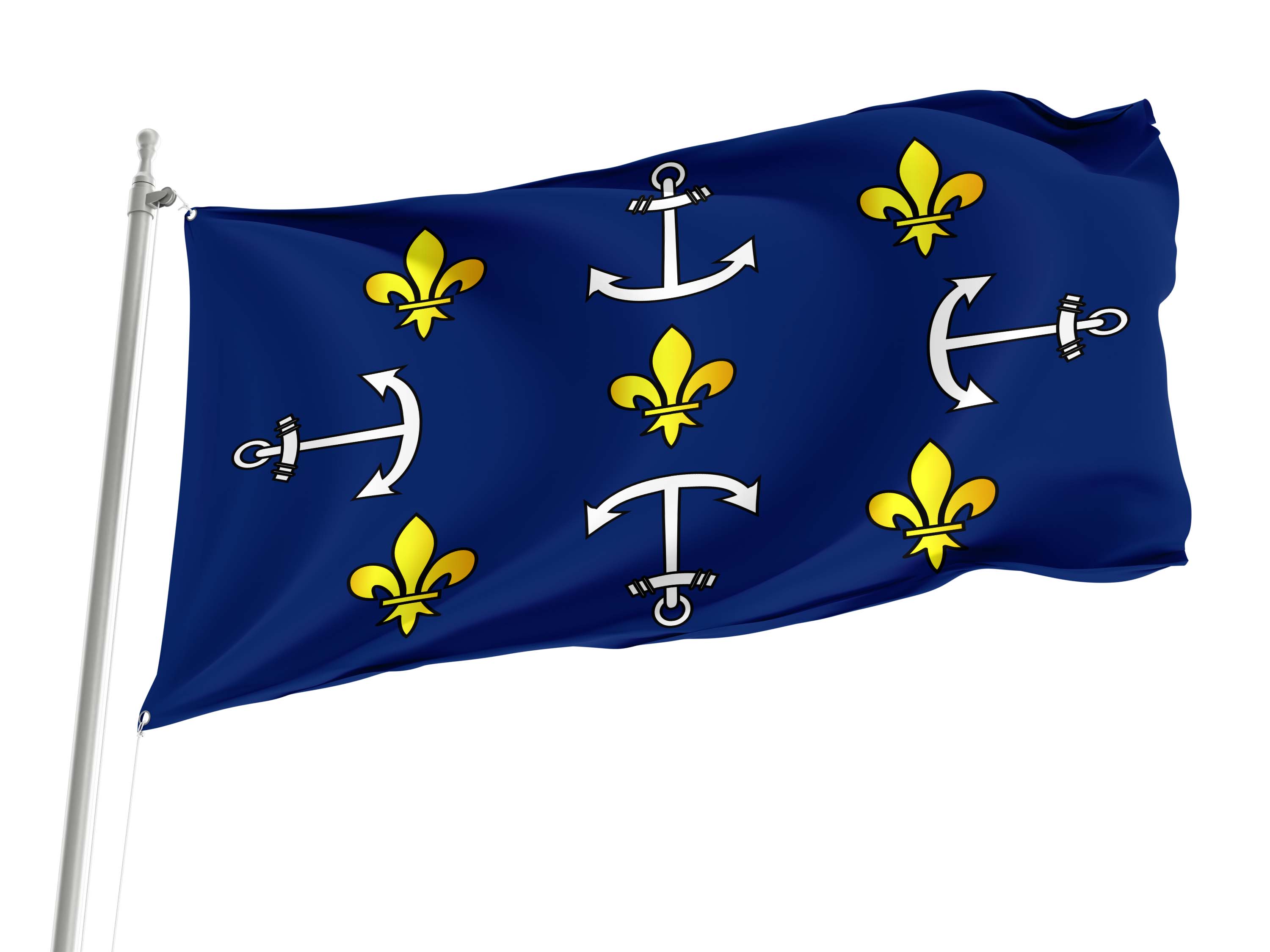 Port Louis Flag for Indoor & Outdoor Use