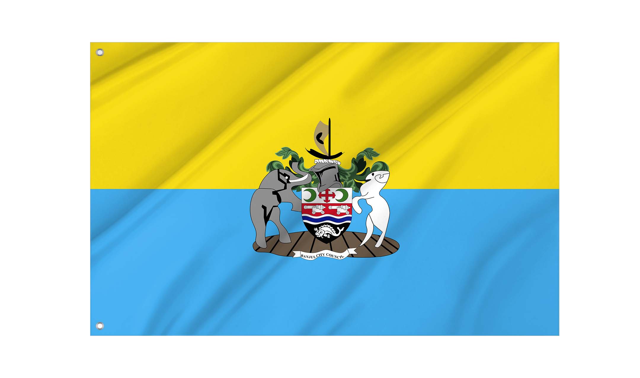 Banjul Flag for Indoor & Outdoor Use