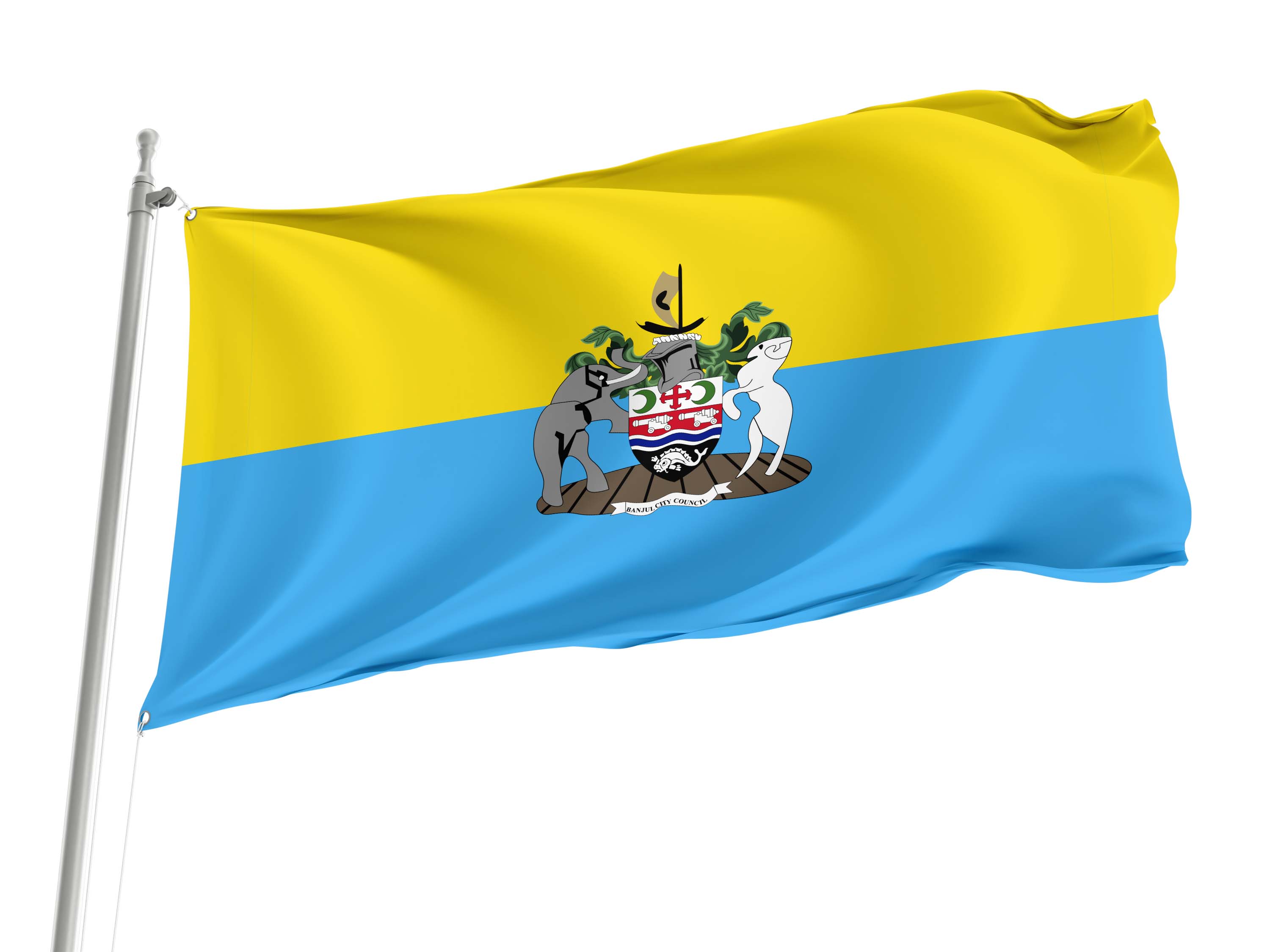 Banjul Flag for Indoor & Outdoor Use