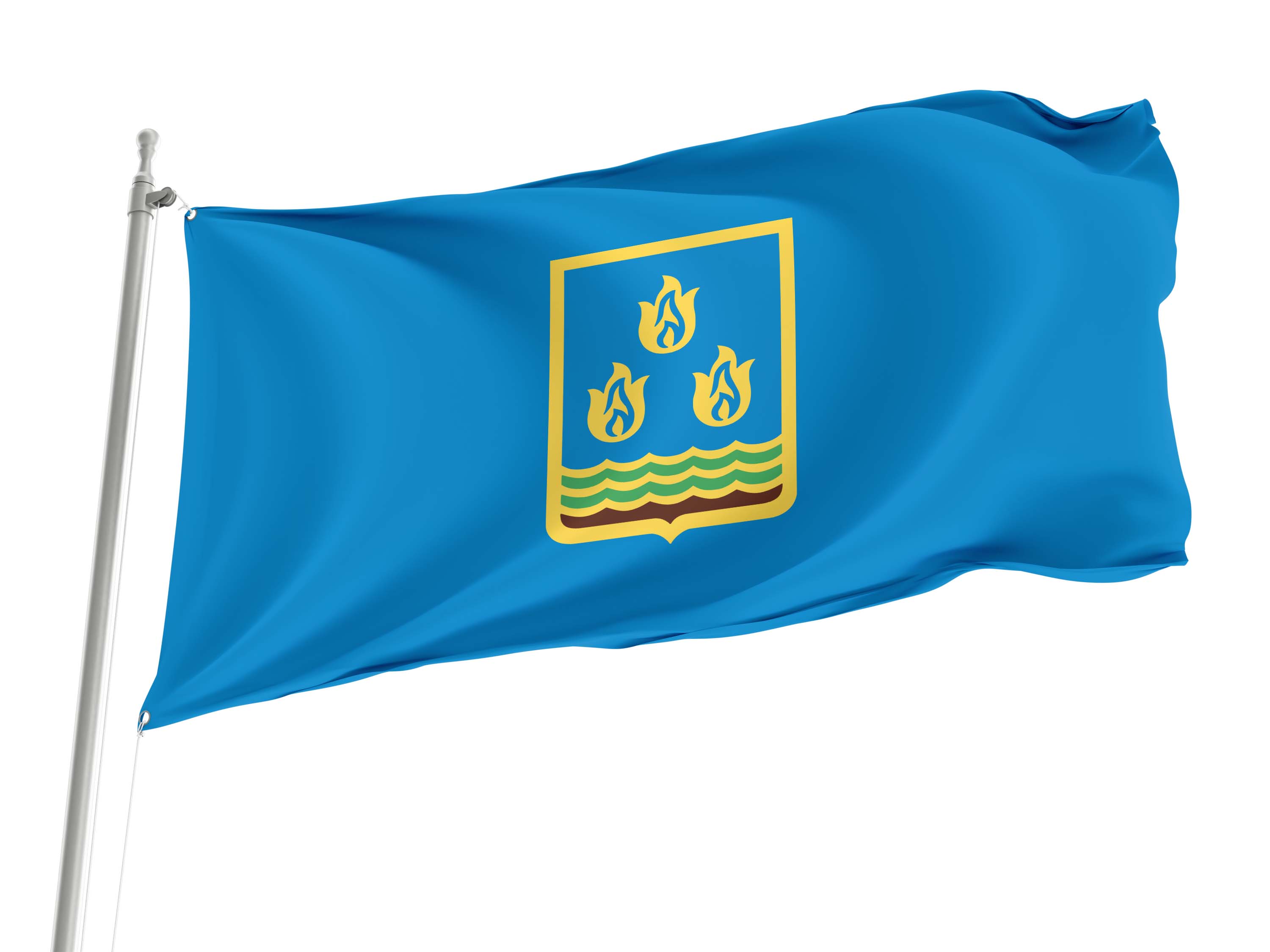 Baku Flag for Indoor & Outdoor Use