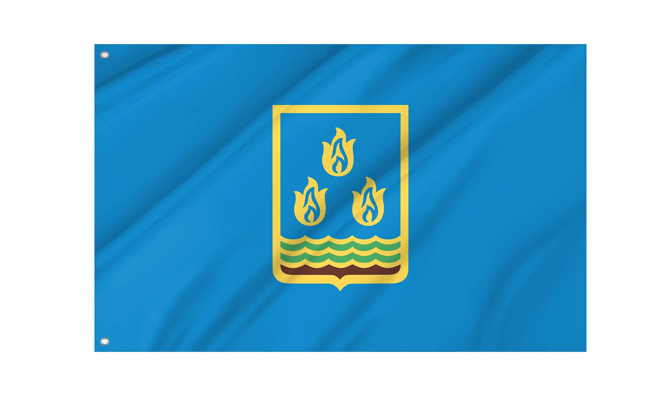 Baku Flag for Indoor & Outdoor Use