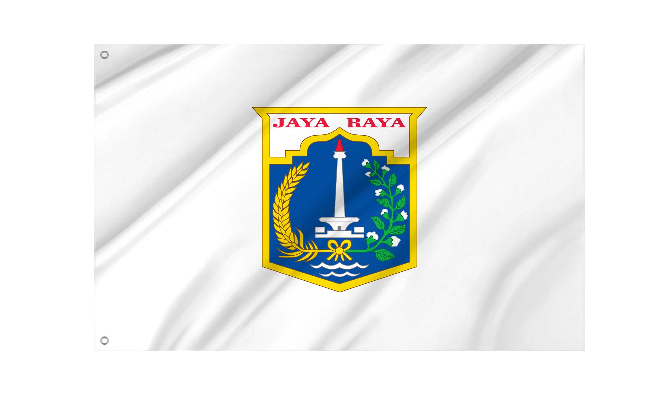 Jakarta Flag for Indoor & Outdoor Use