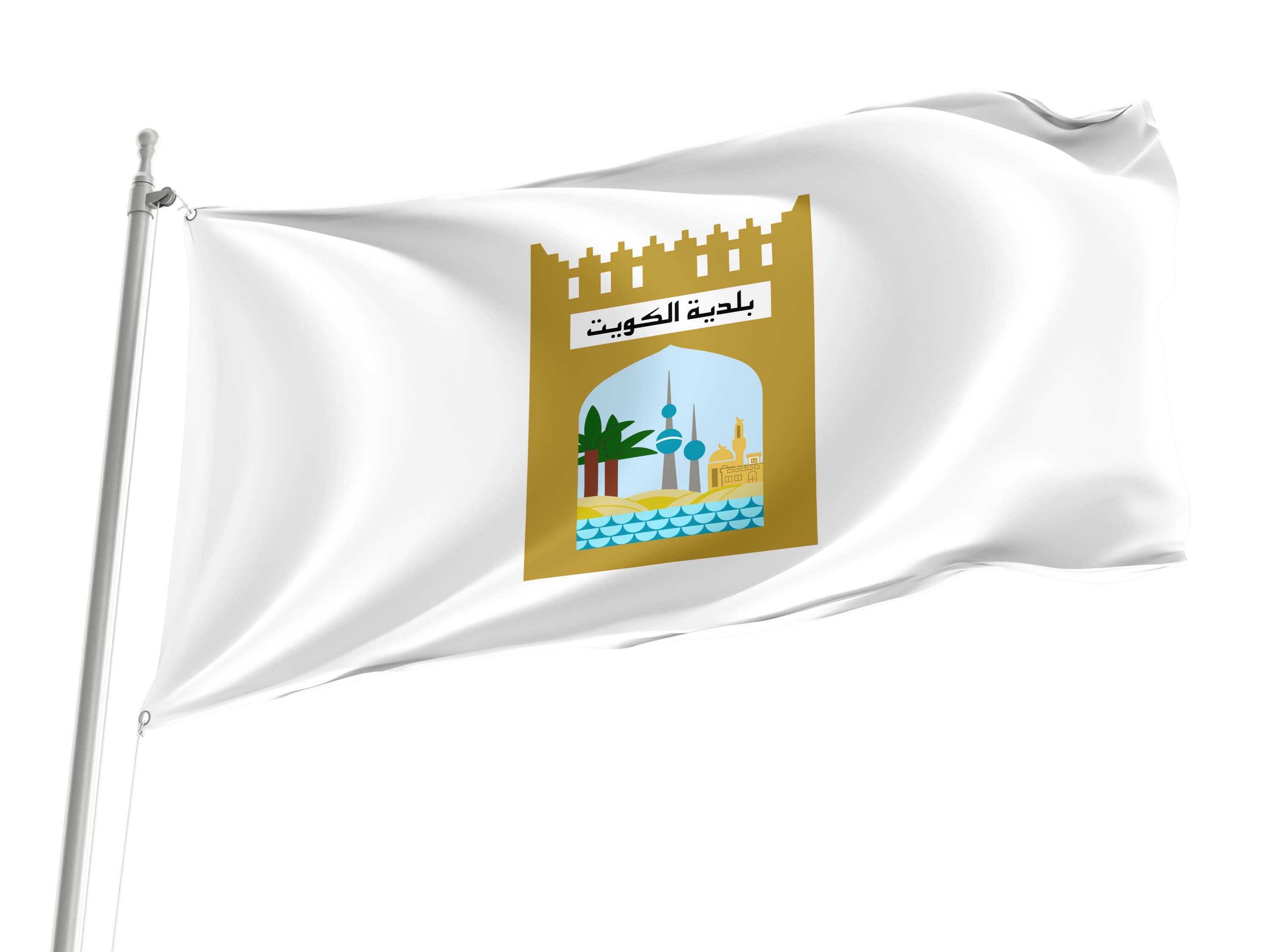 Kuwait City Flag for Indoor & Outdoor Use