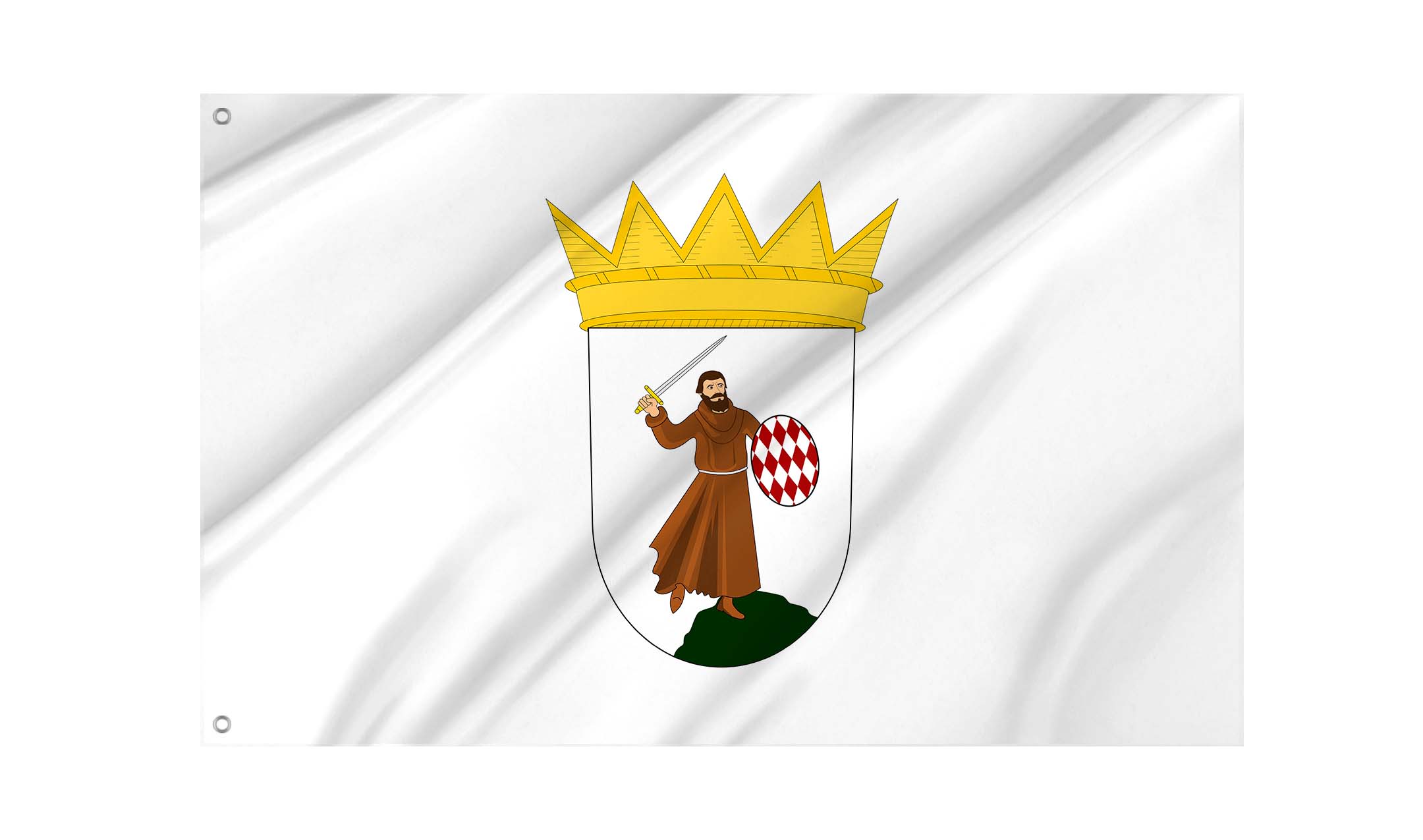 Monaco Capital City Flag for Indoor & Outdoor Use