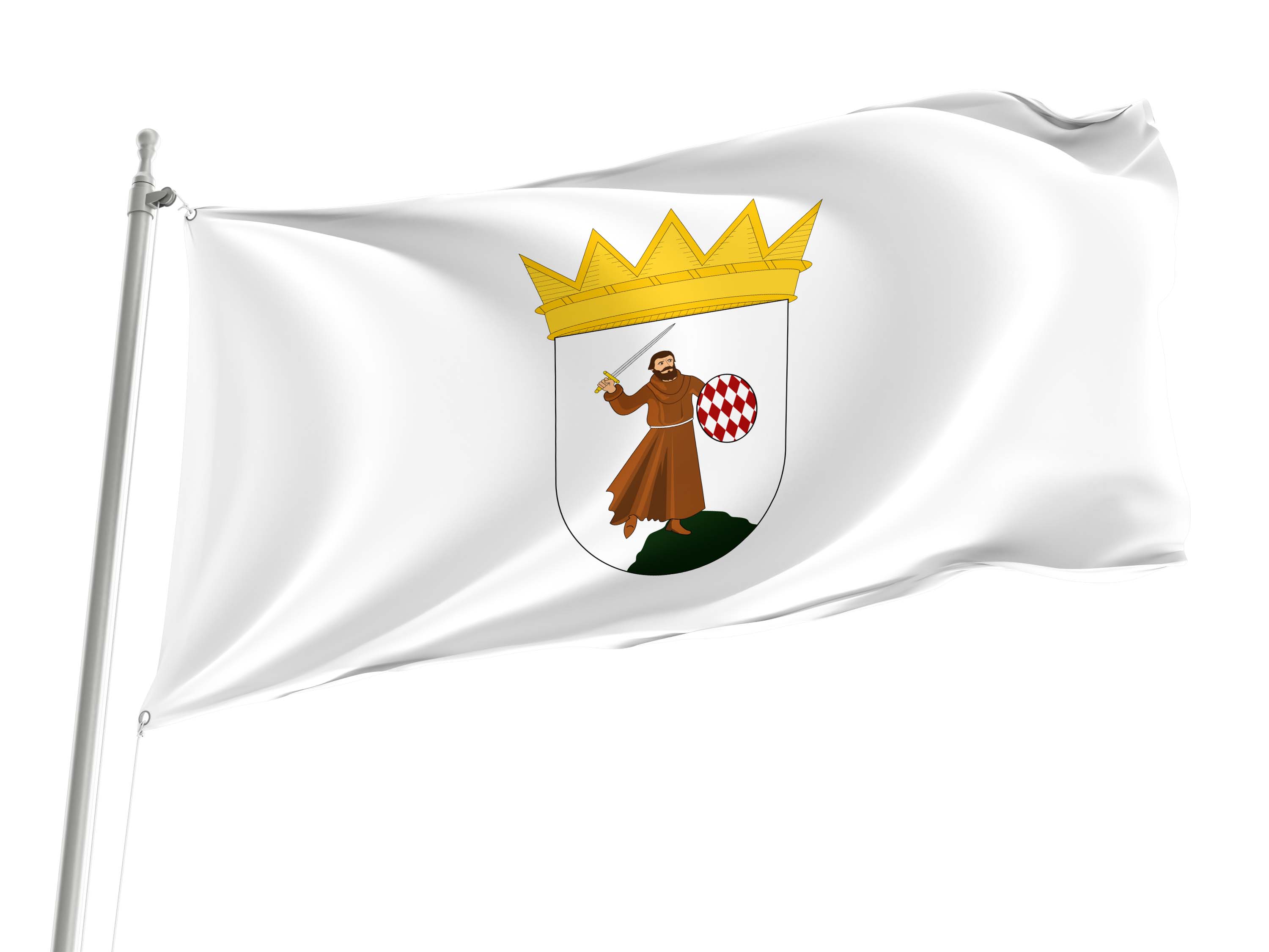 Monaco Capital City Flag for Indoor & Outdoor Use
