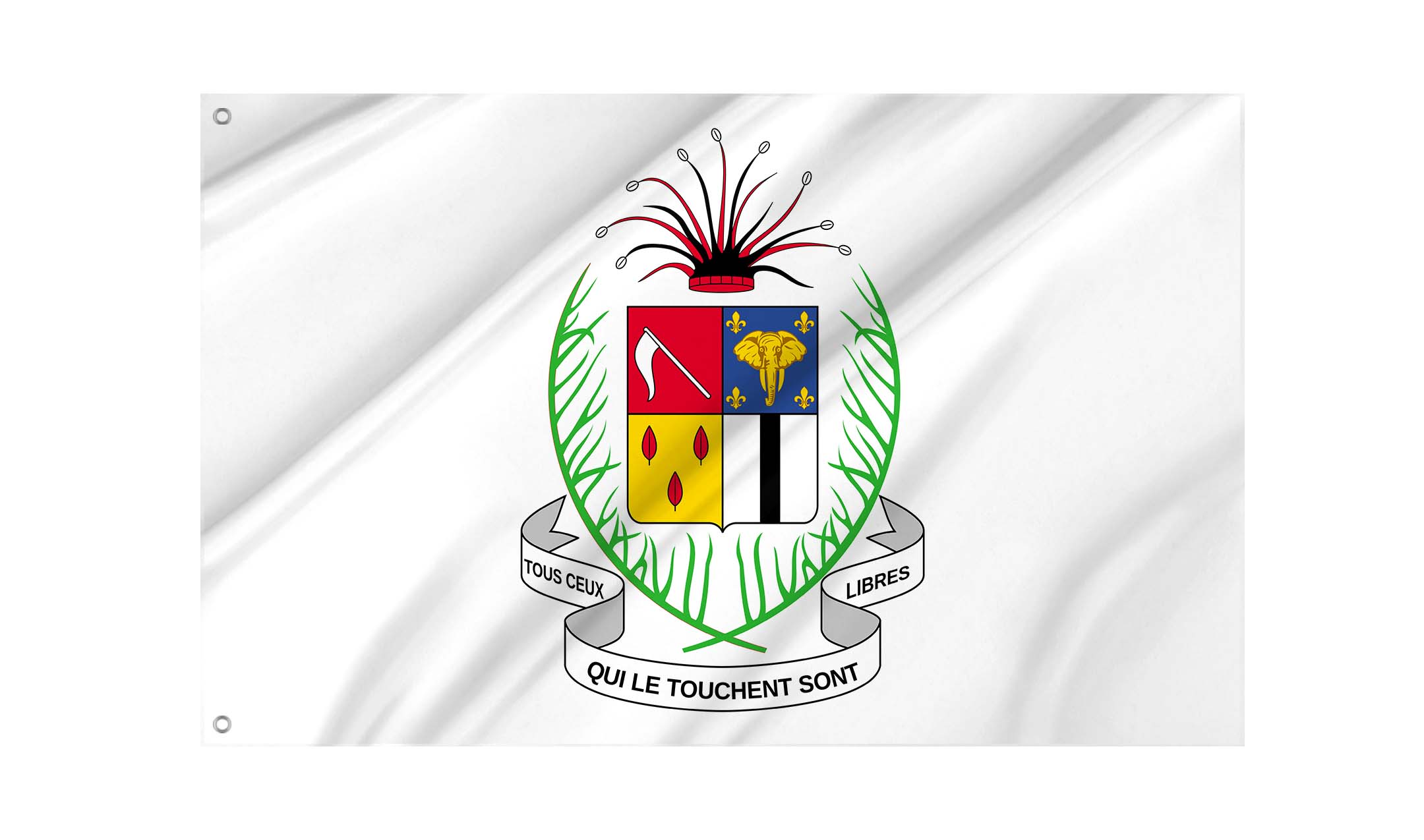 Brazzaville Capital City Flag for Indoor & Outdoor Use