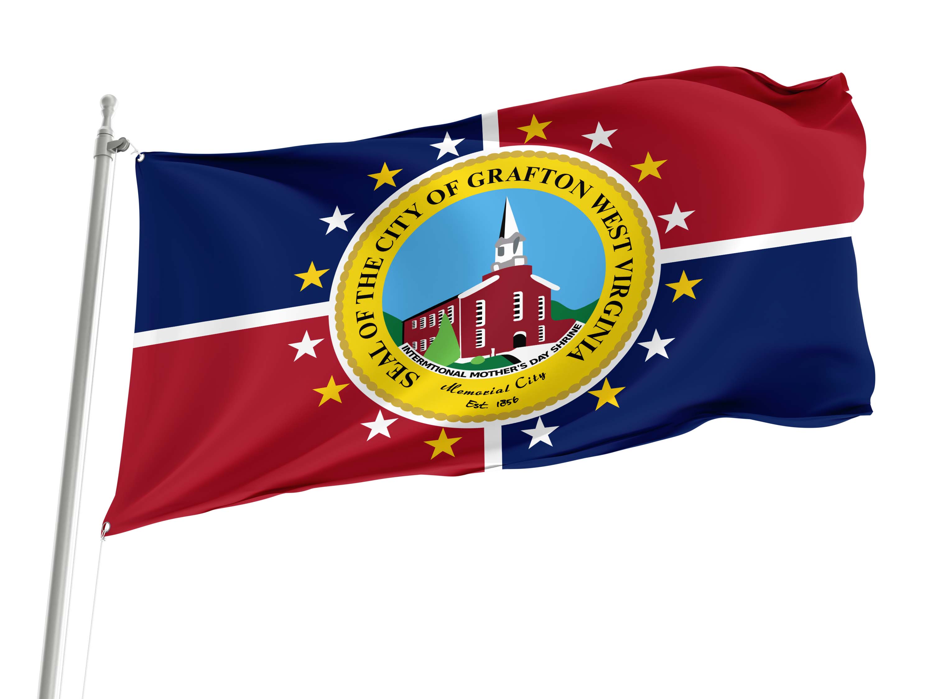 Grafton, West Virginia Flag for Indoor & Outdoor Use