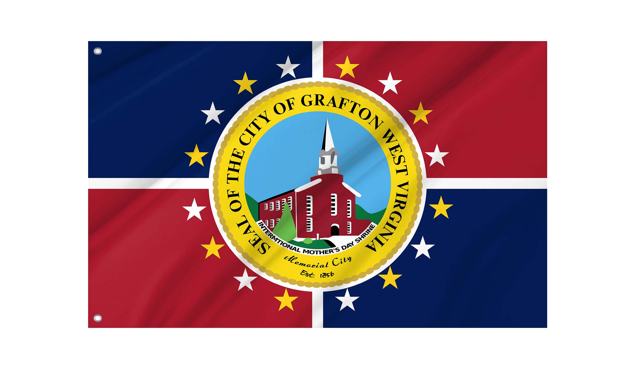 Grafton, West Virginia Flag for Indoor & Outdoor Use