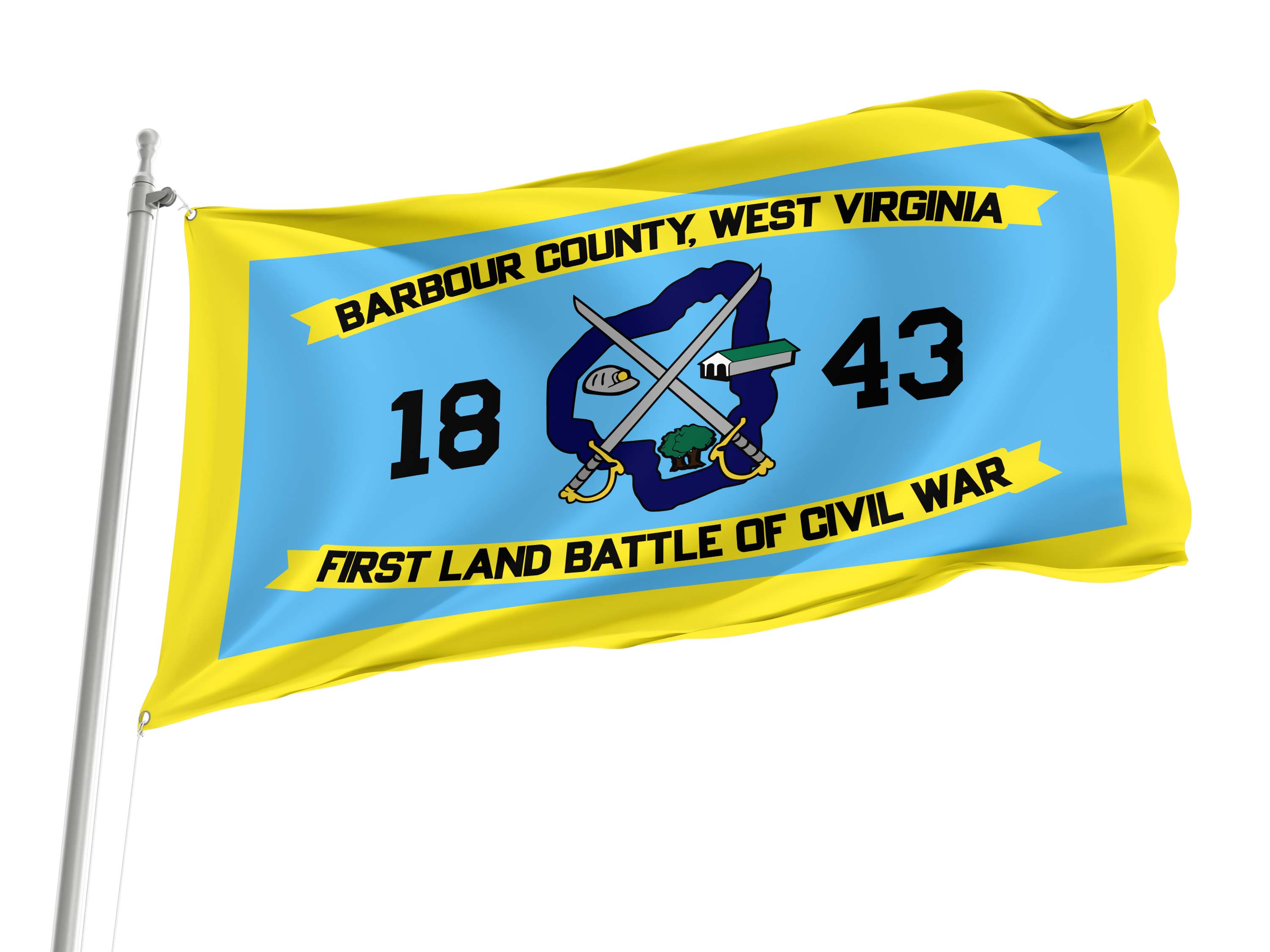 Barbour County Flag for Indoor & Outdoor Use