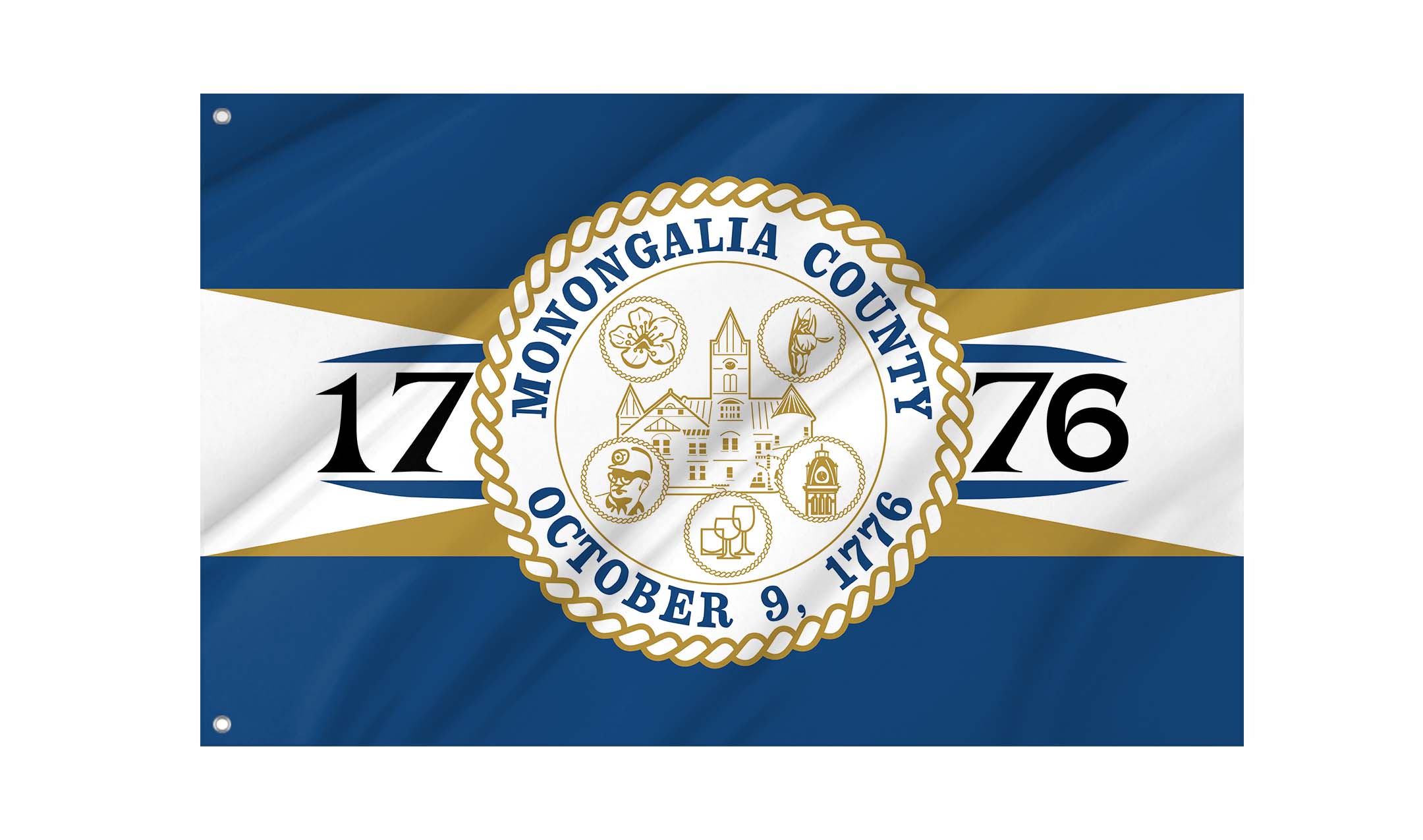 Monongalia County Flag for Indoor & Outdoor Use