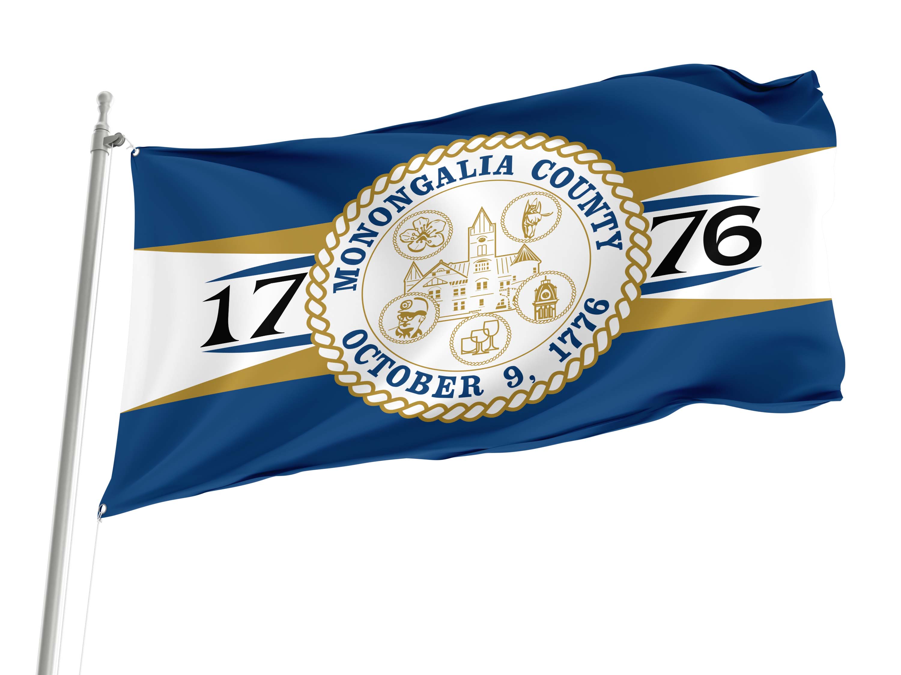 Monongalia County Flag for Indoor & Outdoor Use