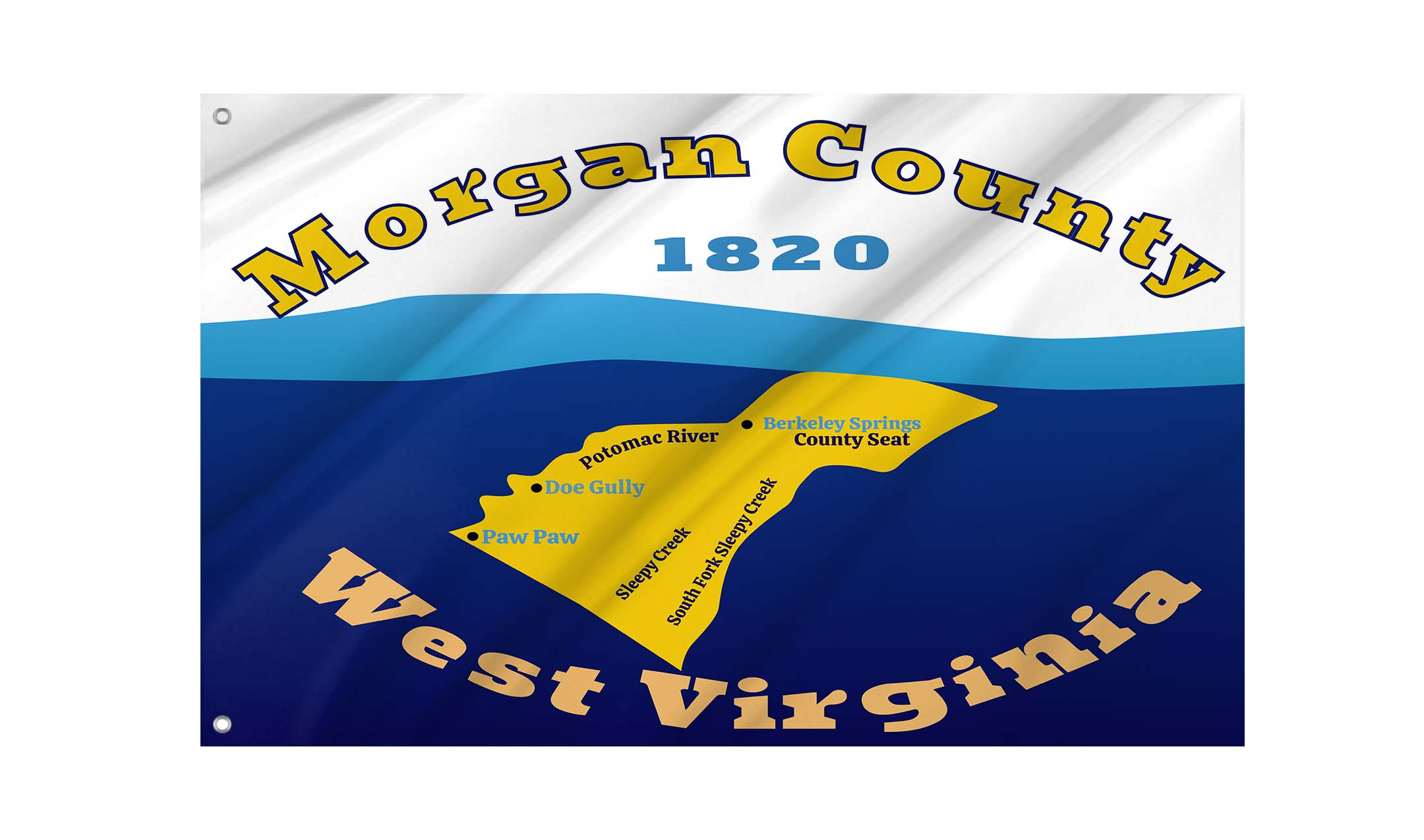 Morgan County Flag for Indoor & Outdoor Use