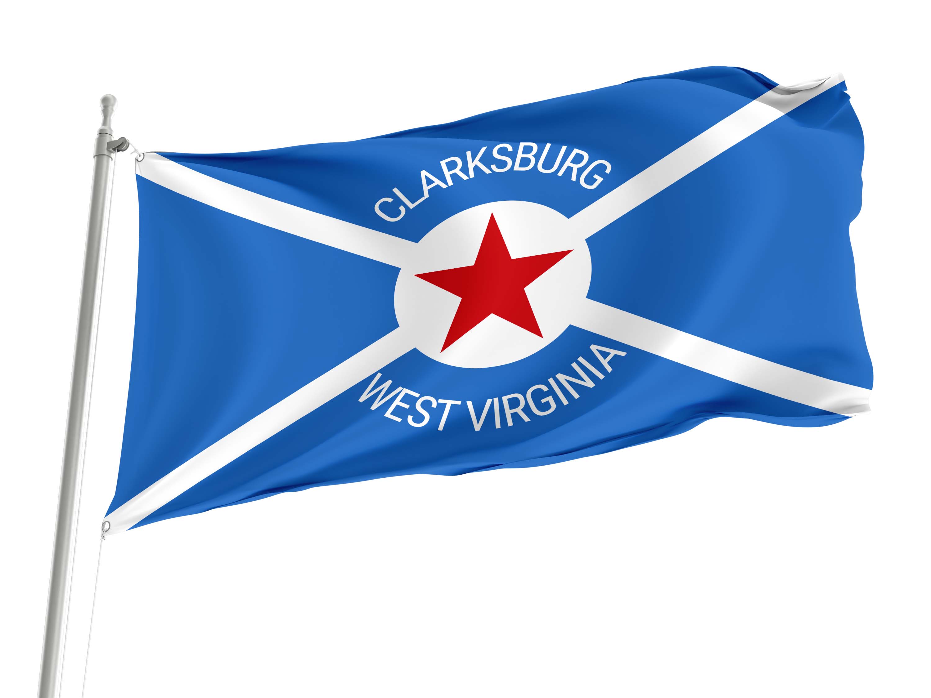 Clarksburg Flag for Indoor & Outdoor Use