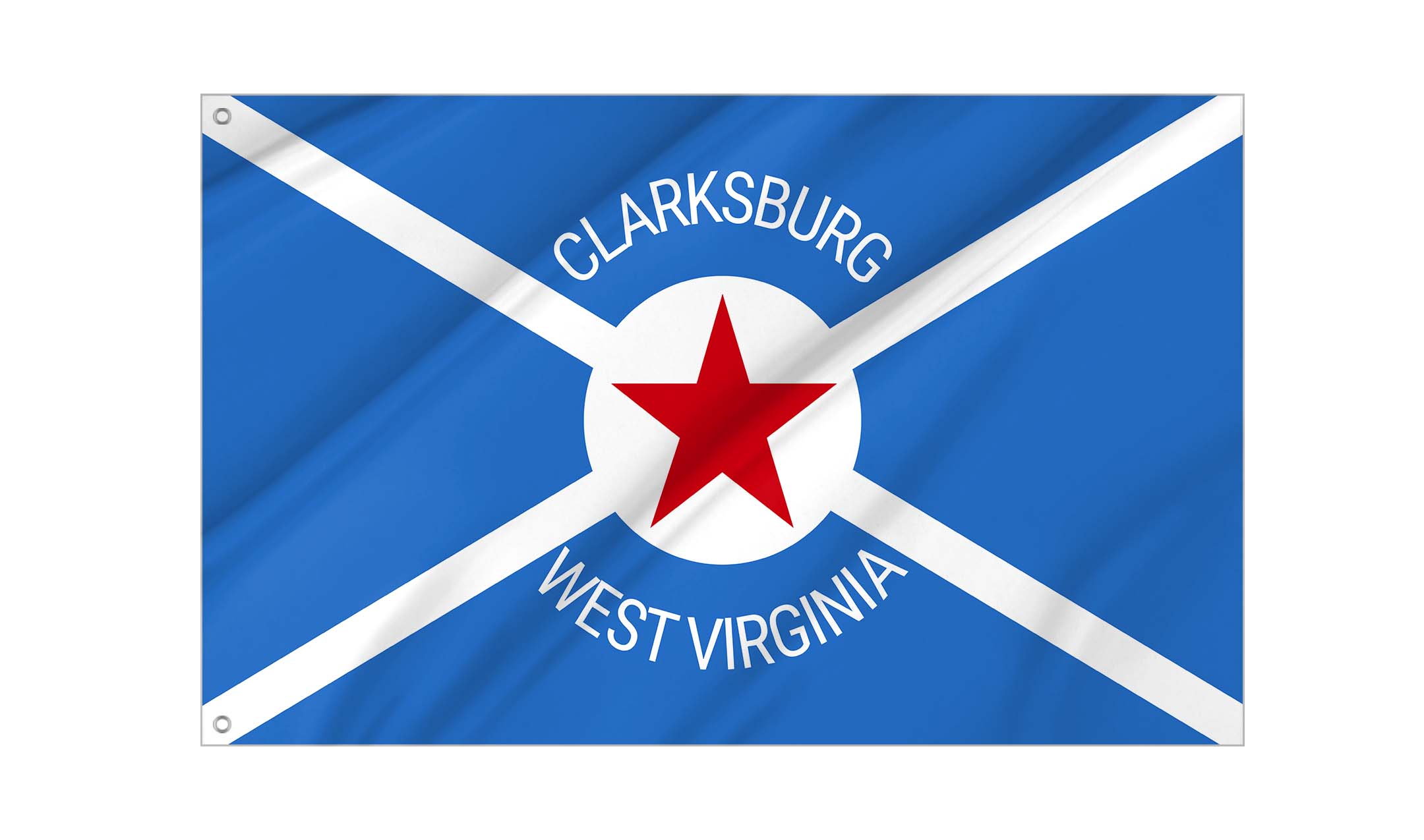 Clarksburg Flag for Indoor & Outdoor Use