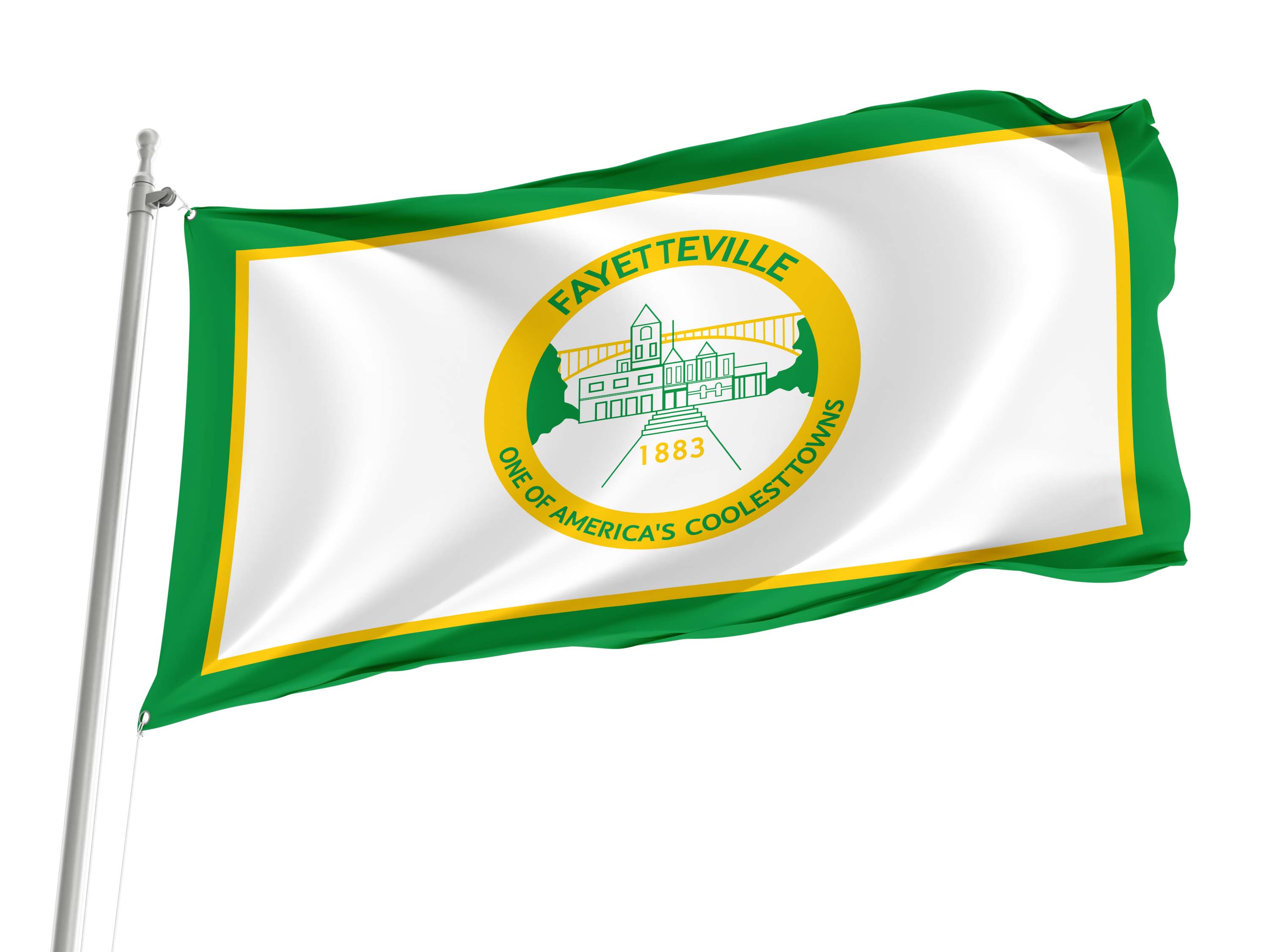 Fayetteville Flag for Indoor & Outdoor Use