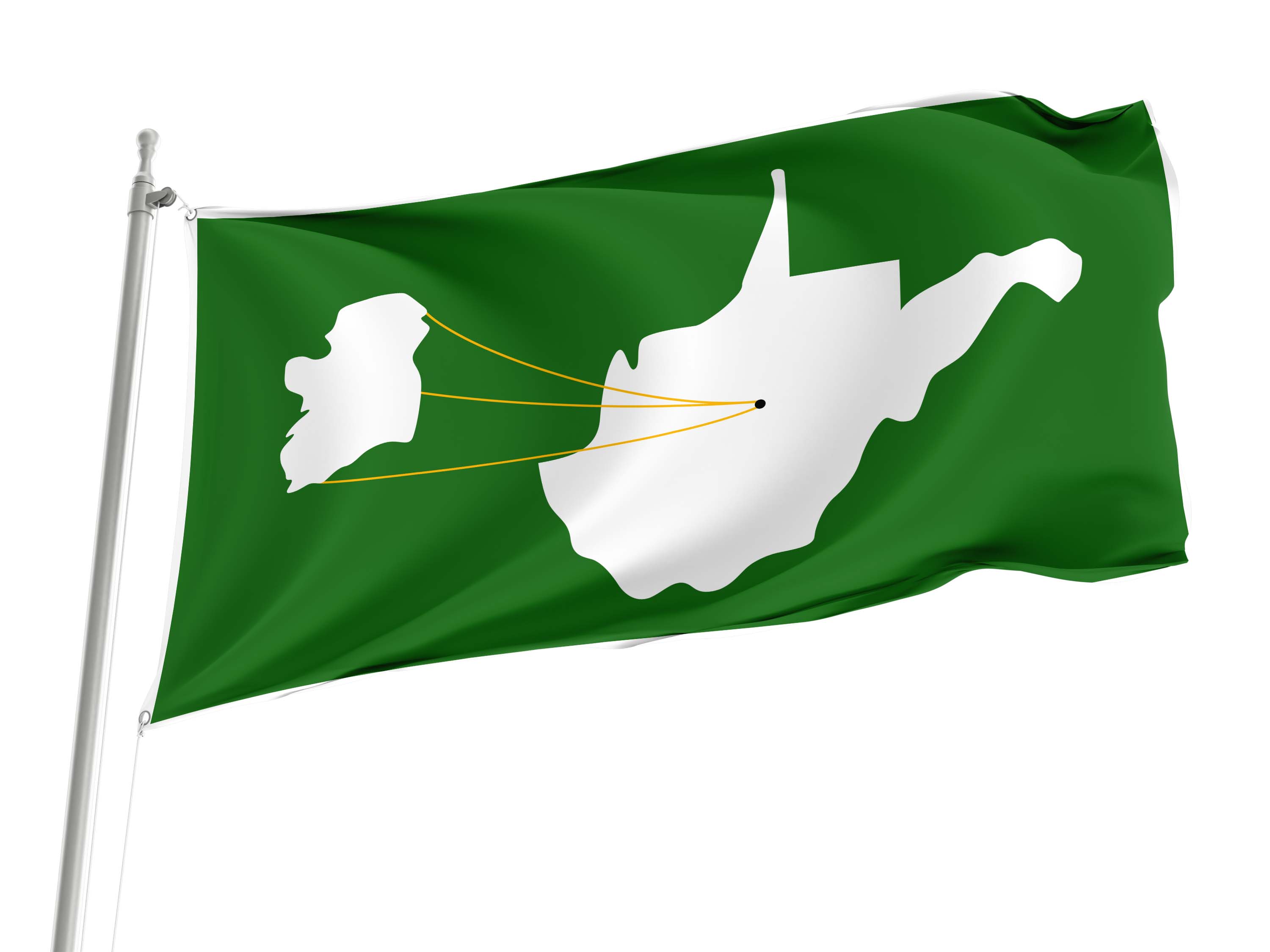 Ireland, West Virginia Flag for Indoor & Outdoor Use