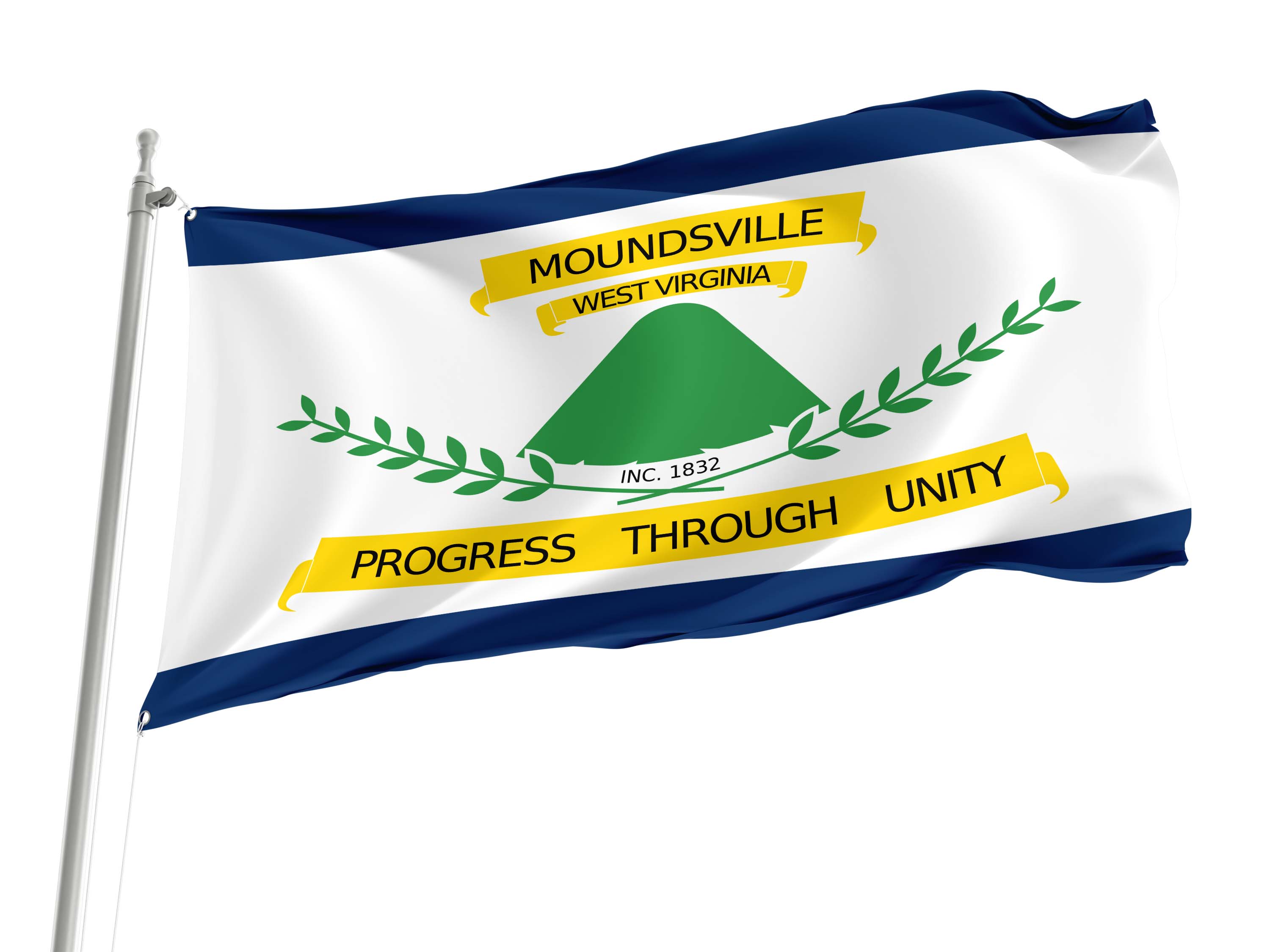 Moundsville Flag for Indoor & Outdoor Use