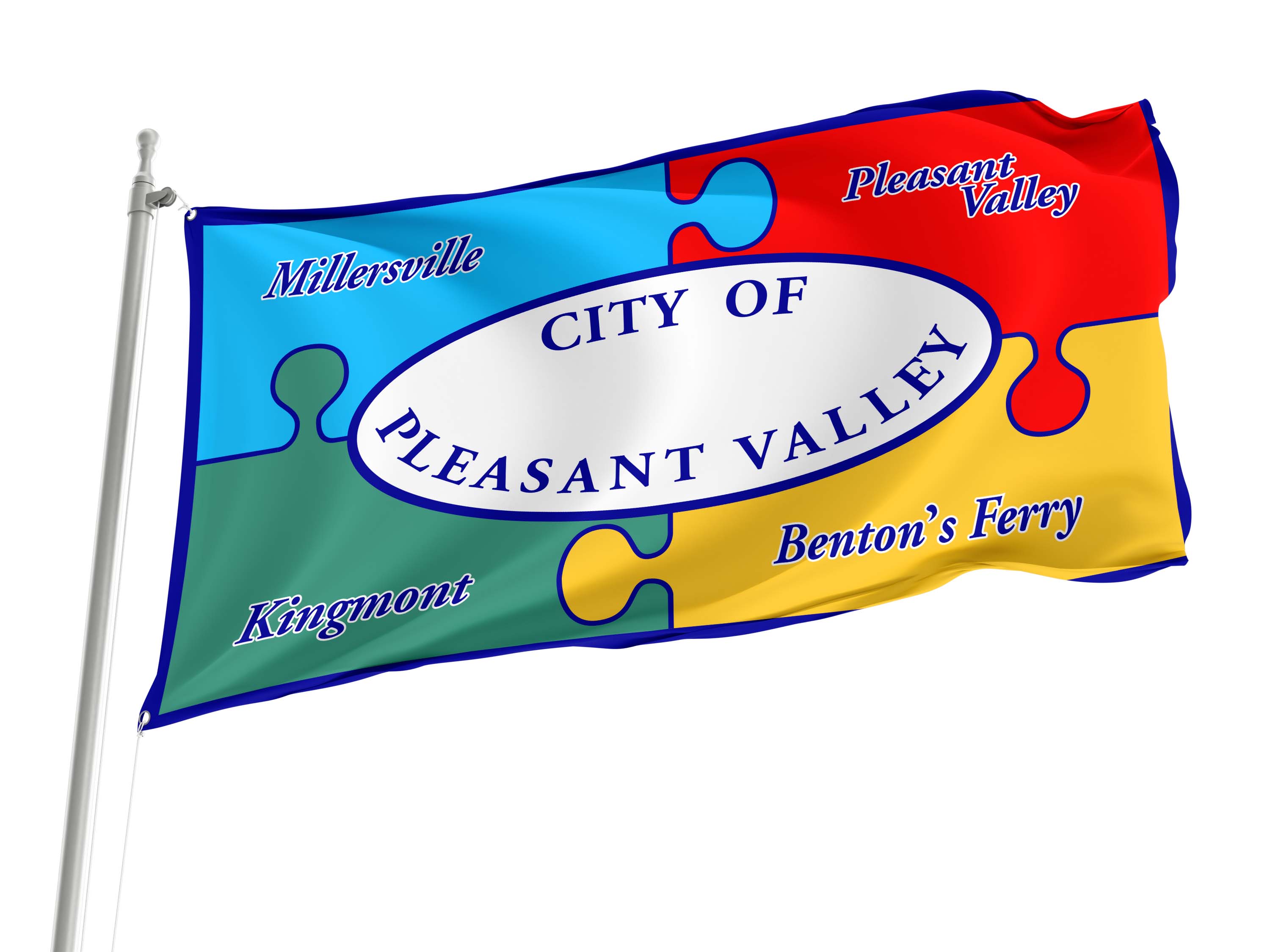 Pleasant Valley Flag for Indoor & Outdoor Use