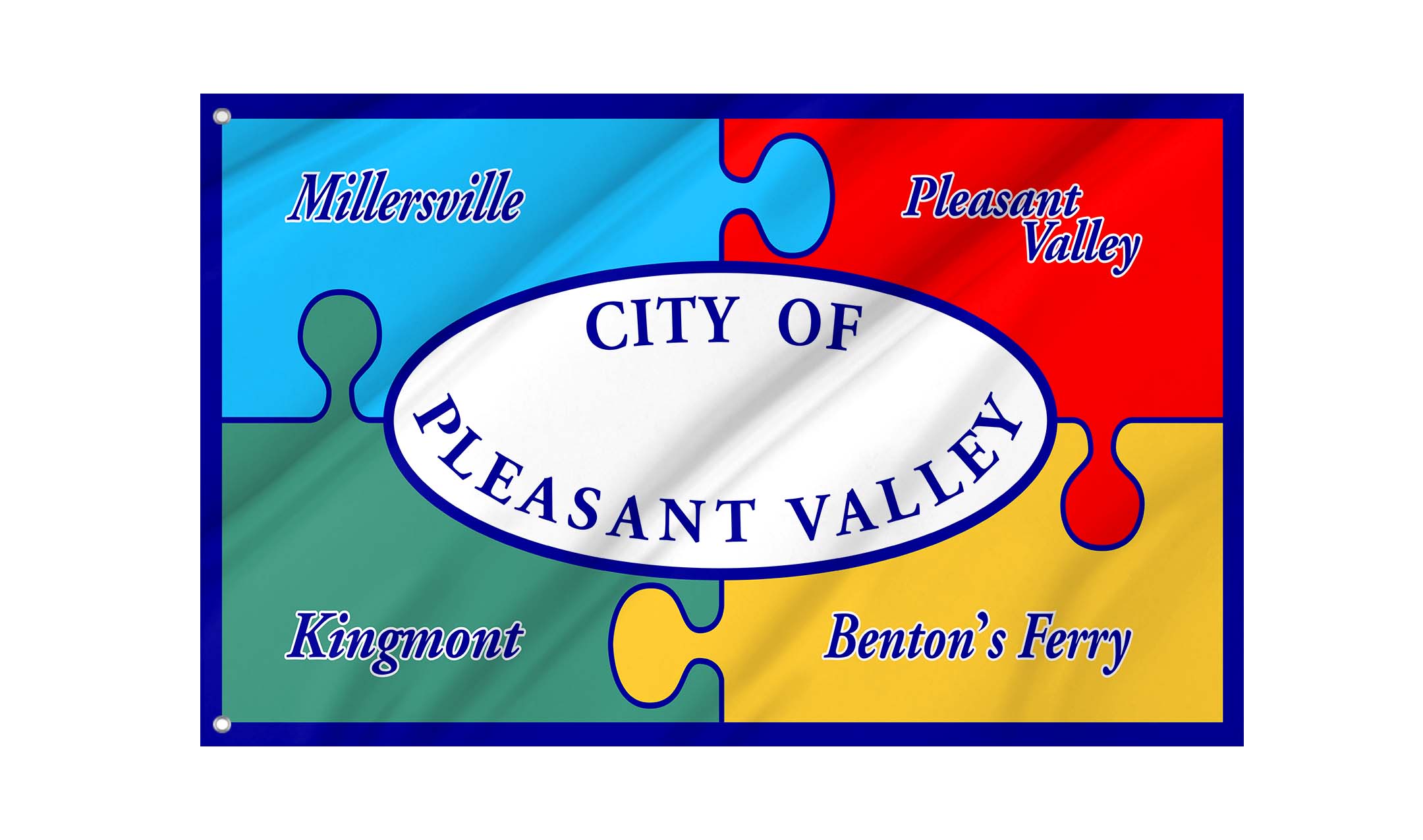 Pleasant Valley Flag for Indoor & Outdoor Use