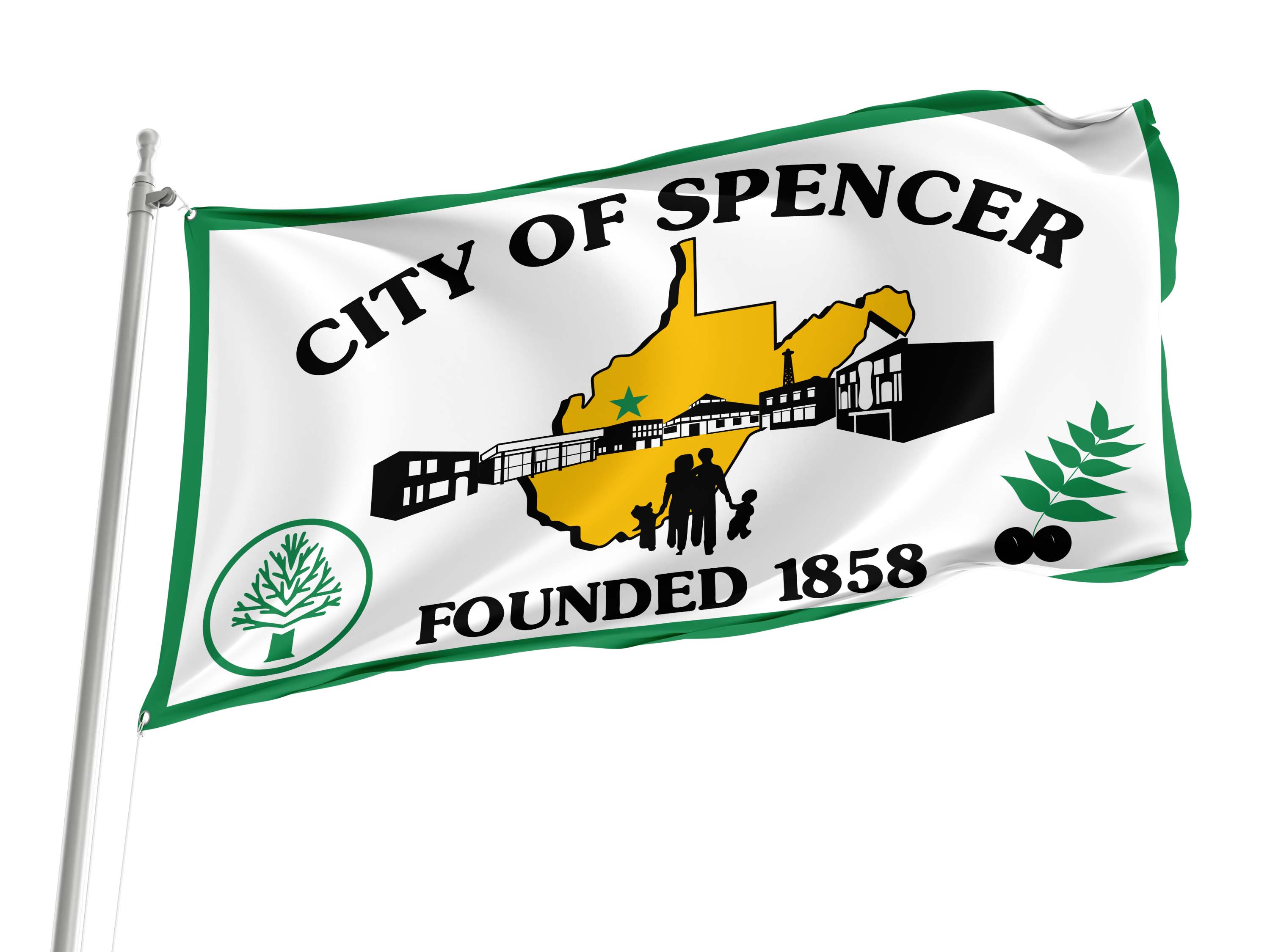 Spencer Flag for Indoor & Outdoor Use