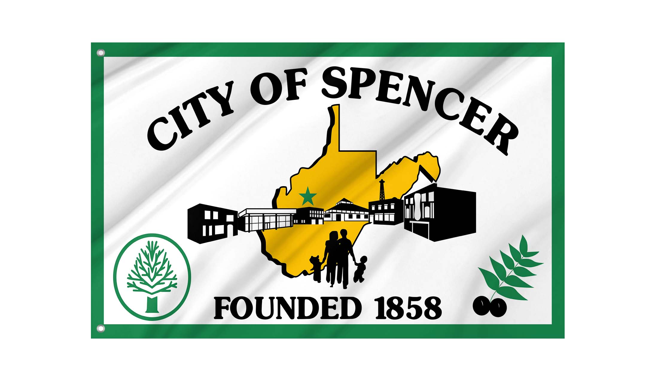 Spencer Flag for Indoor & Outdoor Use