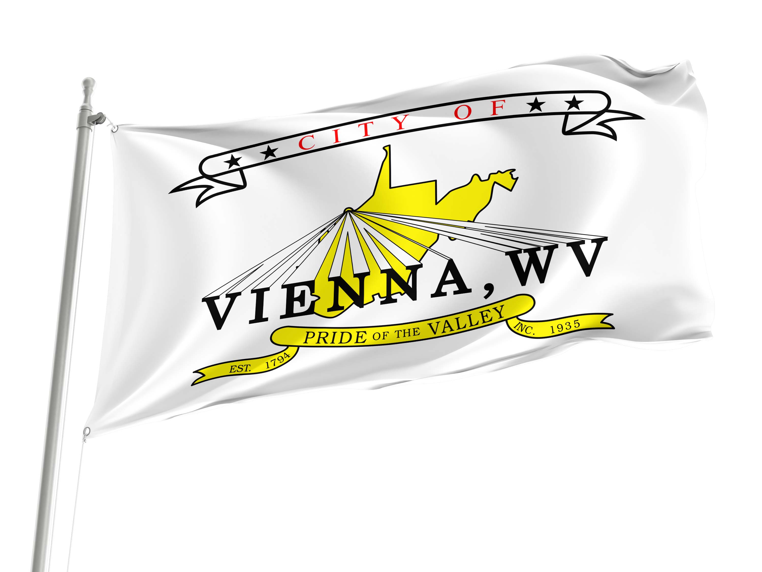 Vienna, West Virginia Flag for Indoor & Outdoor Use
