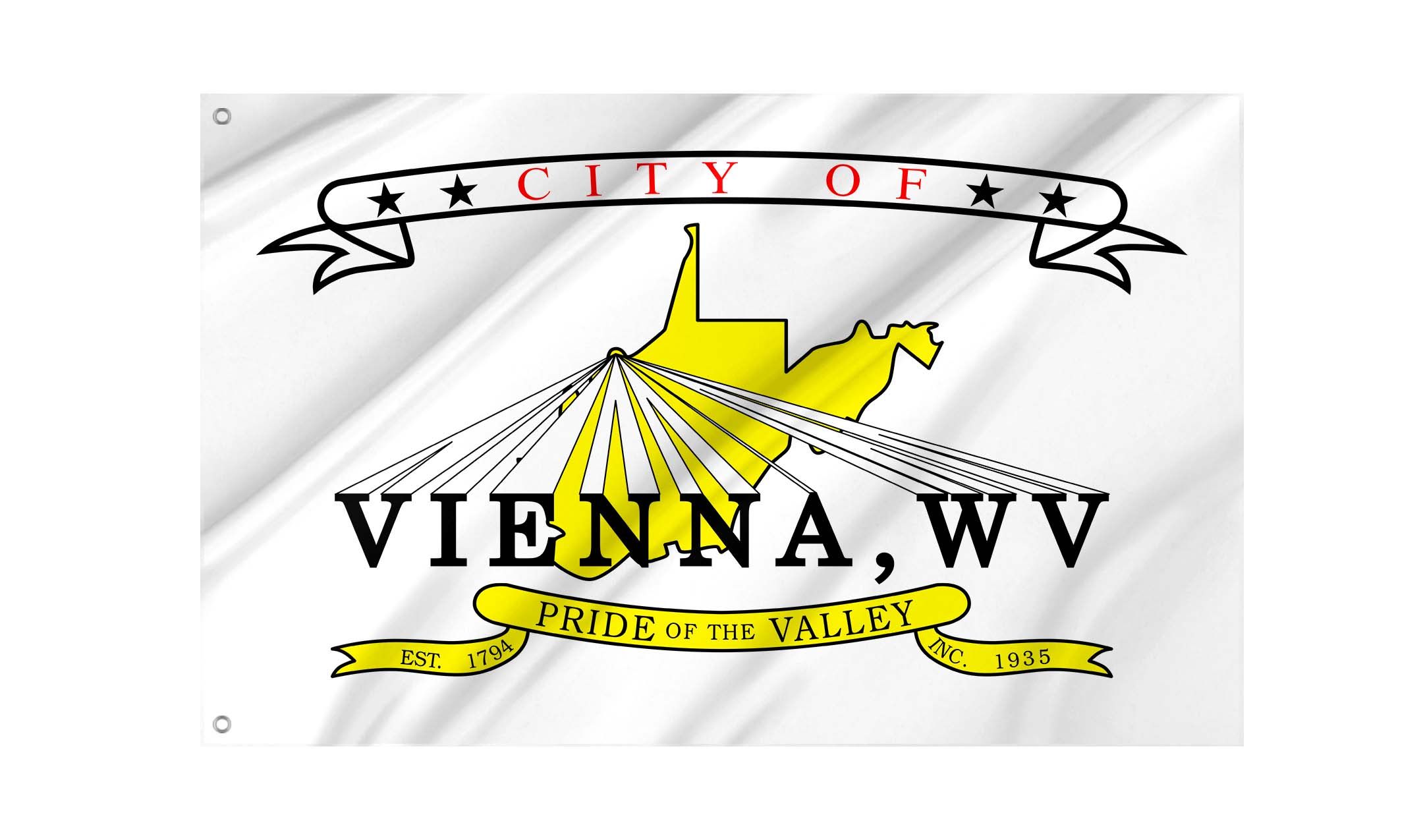 Vienna, West Virginia Flag for Indoor & Outdoor Use