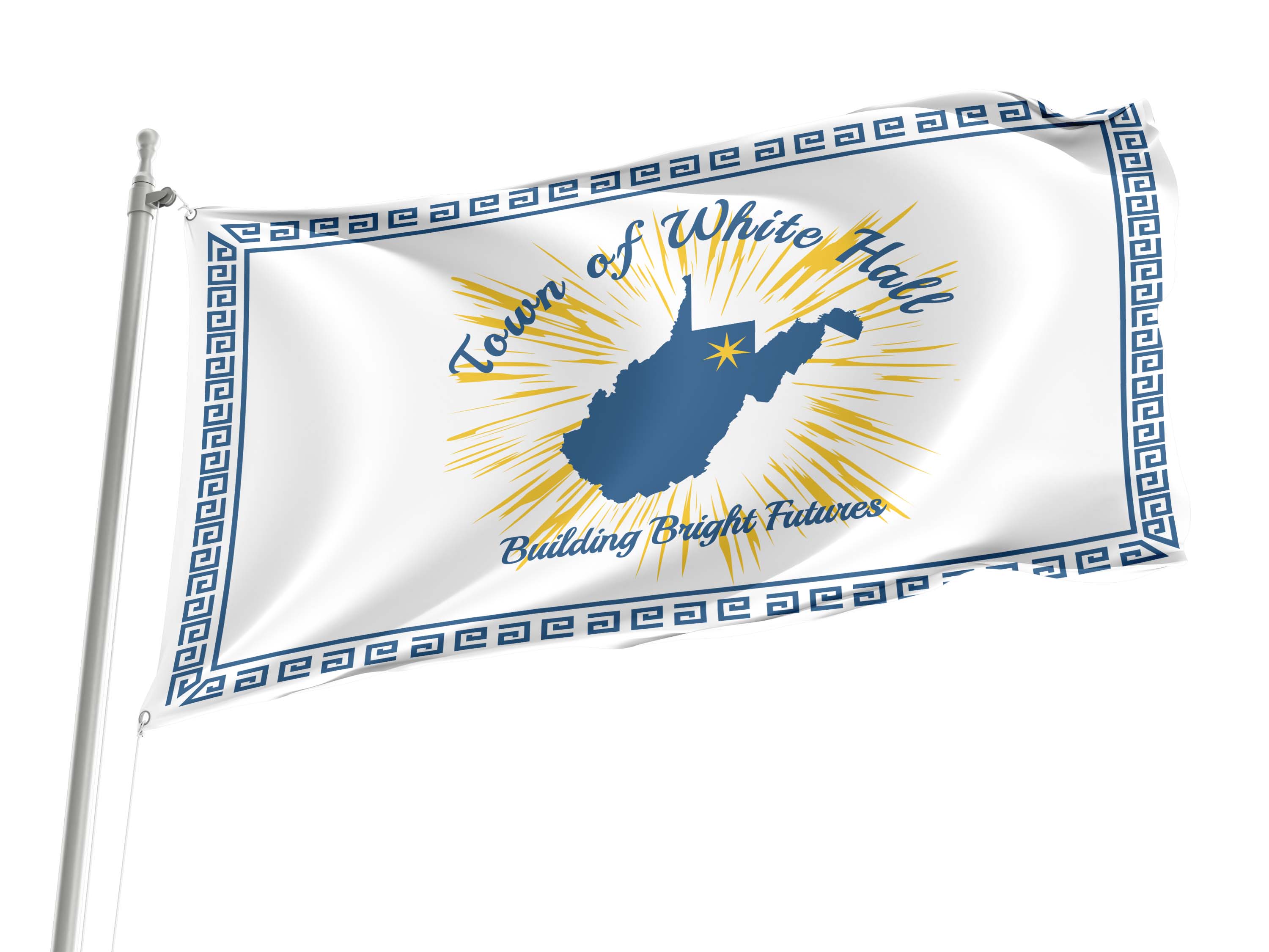 White Hall Flag for Indoor & Outdoor Use