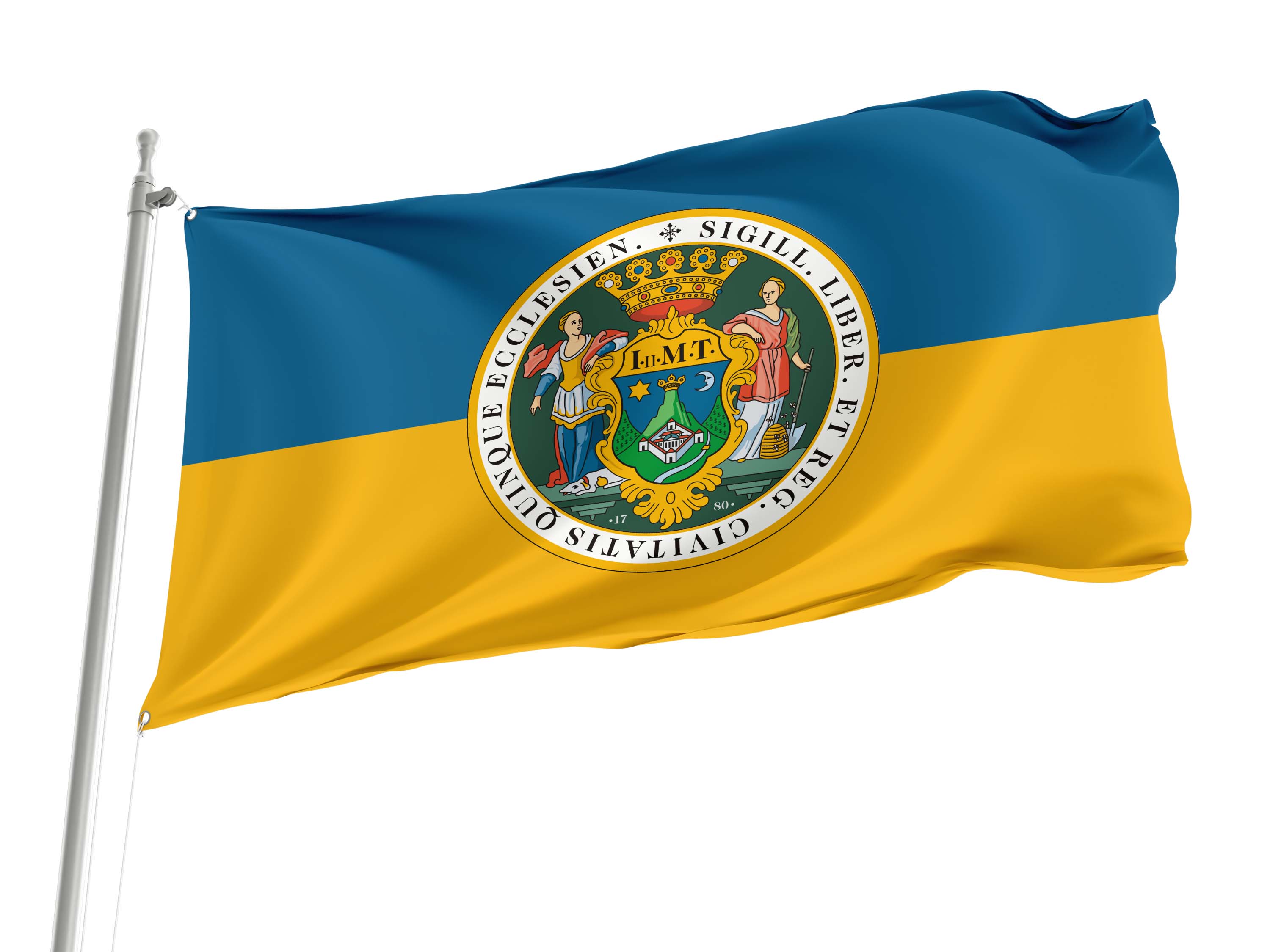 Pécs Flag for Indoor & Outdoor Use