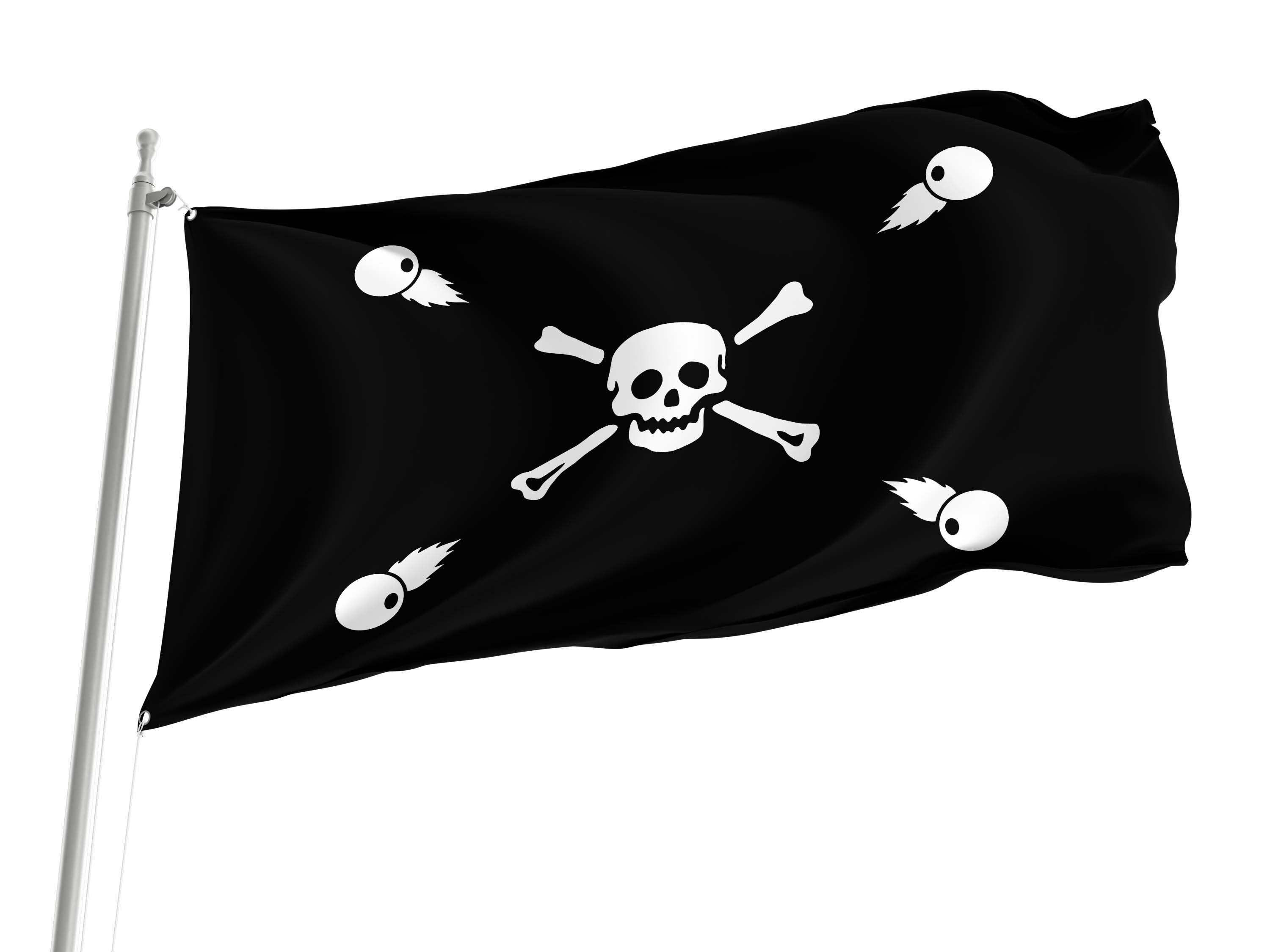 Captain Jean Adrian Pirate Flag for Indoor & Outdoor Use
