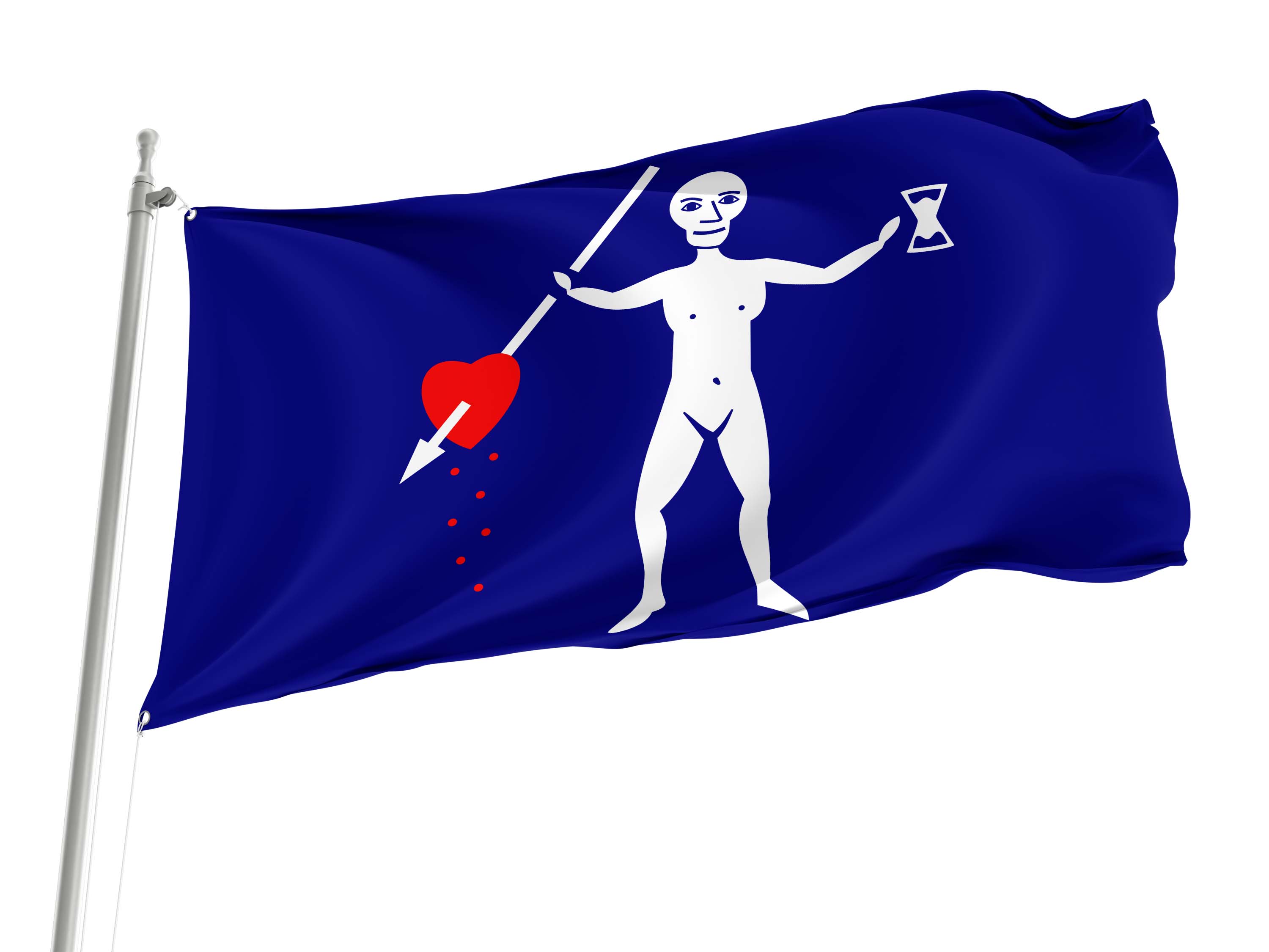Jolly Roger pirate flag of Charles Harris for Indoor & Outdoor Use