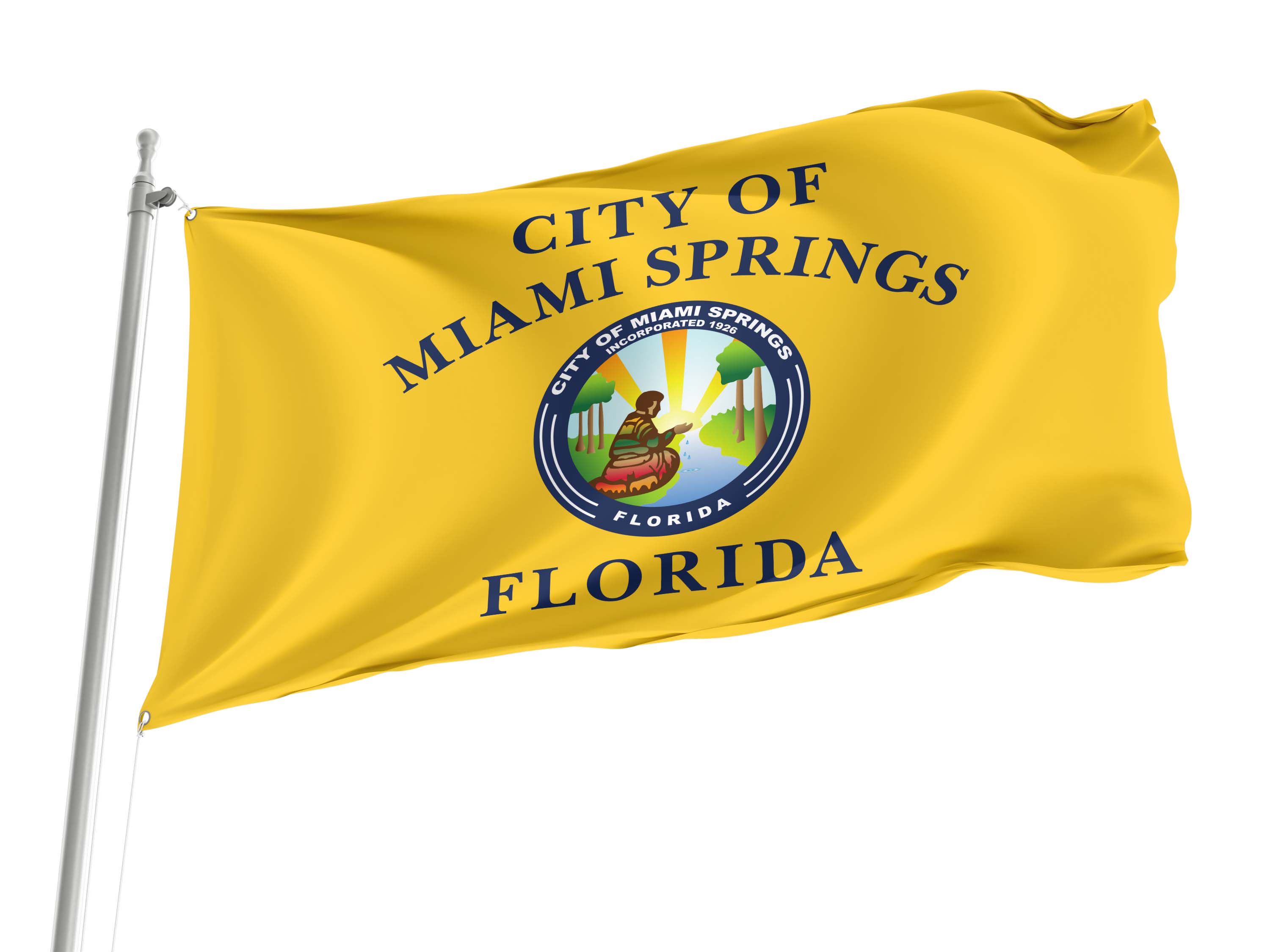 Miami Springs Flag for Indoor & Outdoor Use