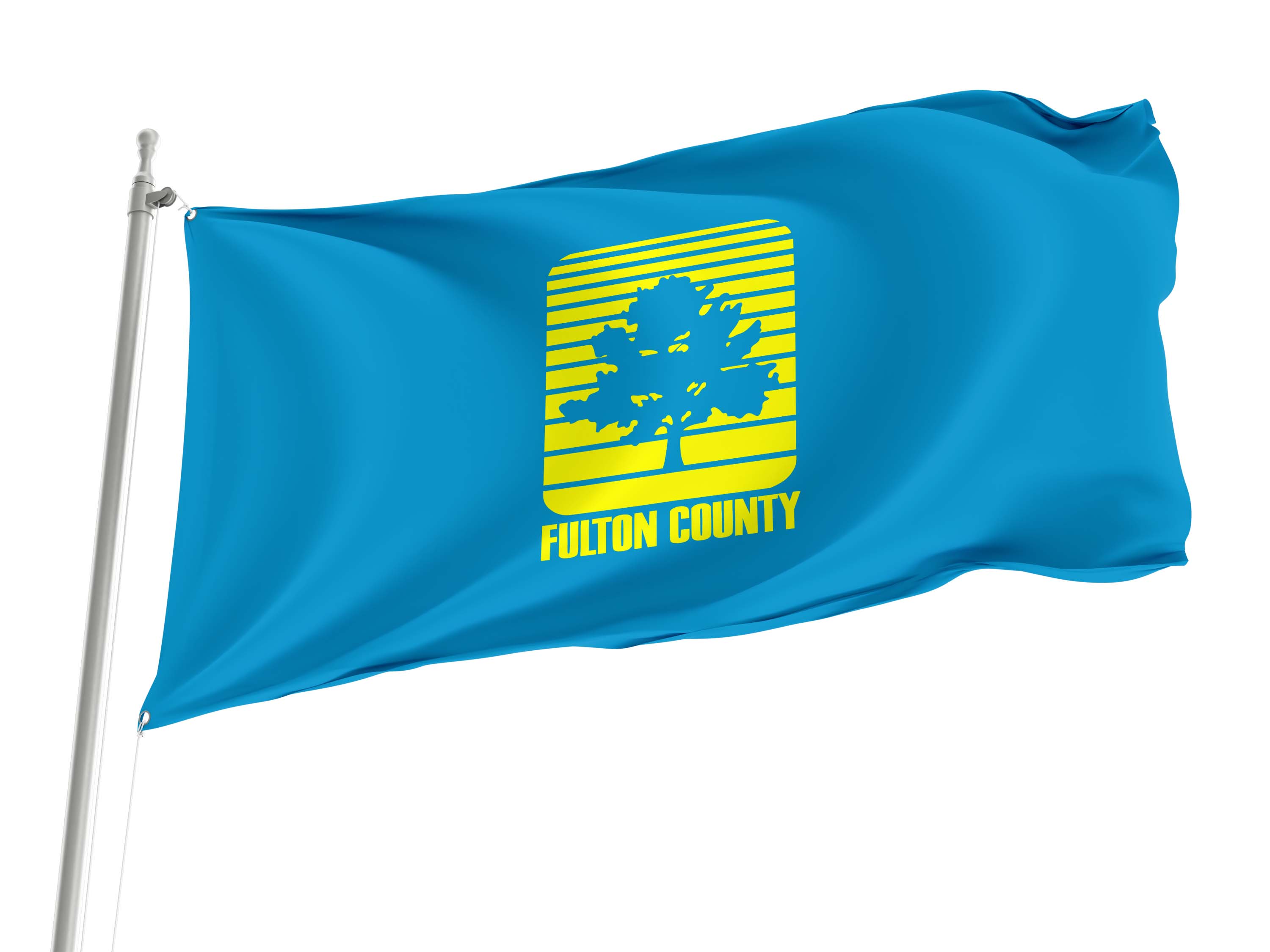 Fulton County 1989-2019 Flag for Indoor & Outdoor Use