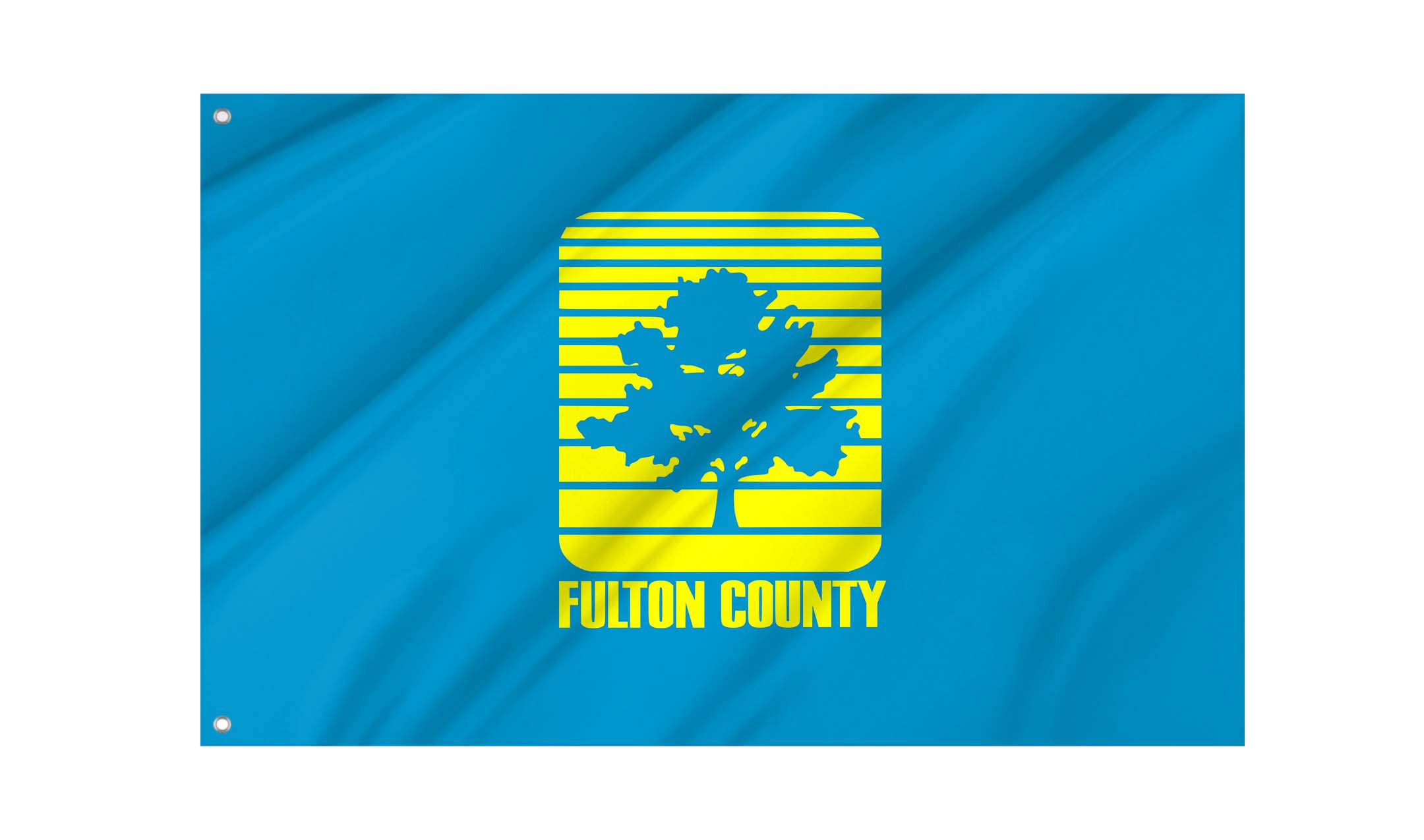 Fulton County 1989-2019 Flag for Indoor & Outdoor Use