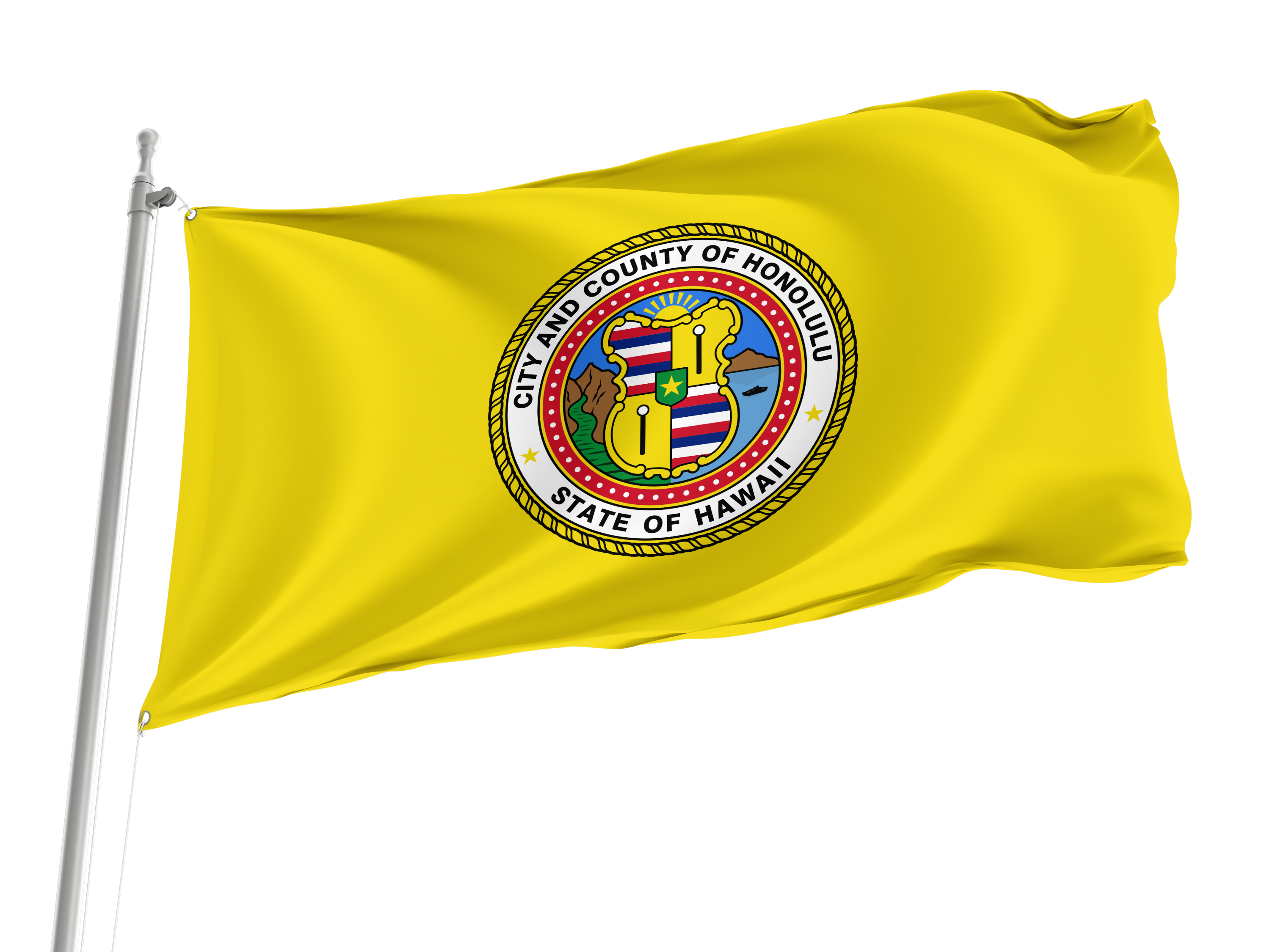 Honolulu City and County Flag for Indoor & Outdoor Use