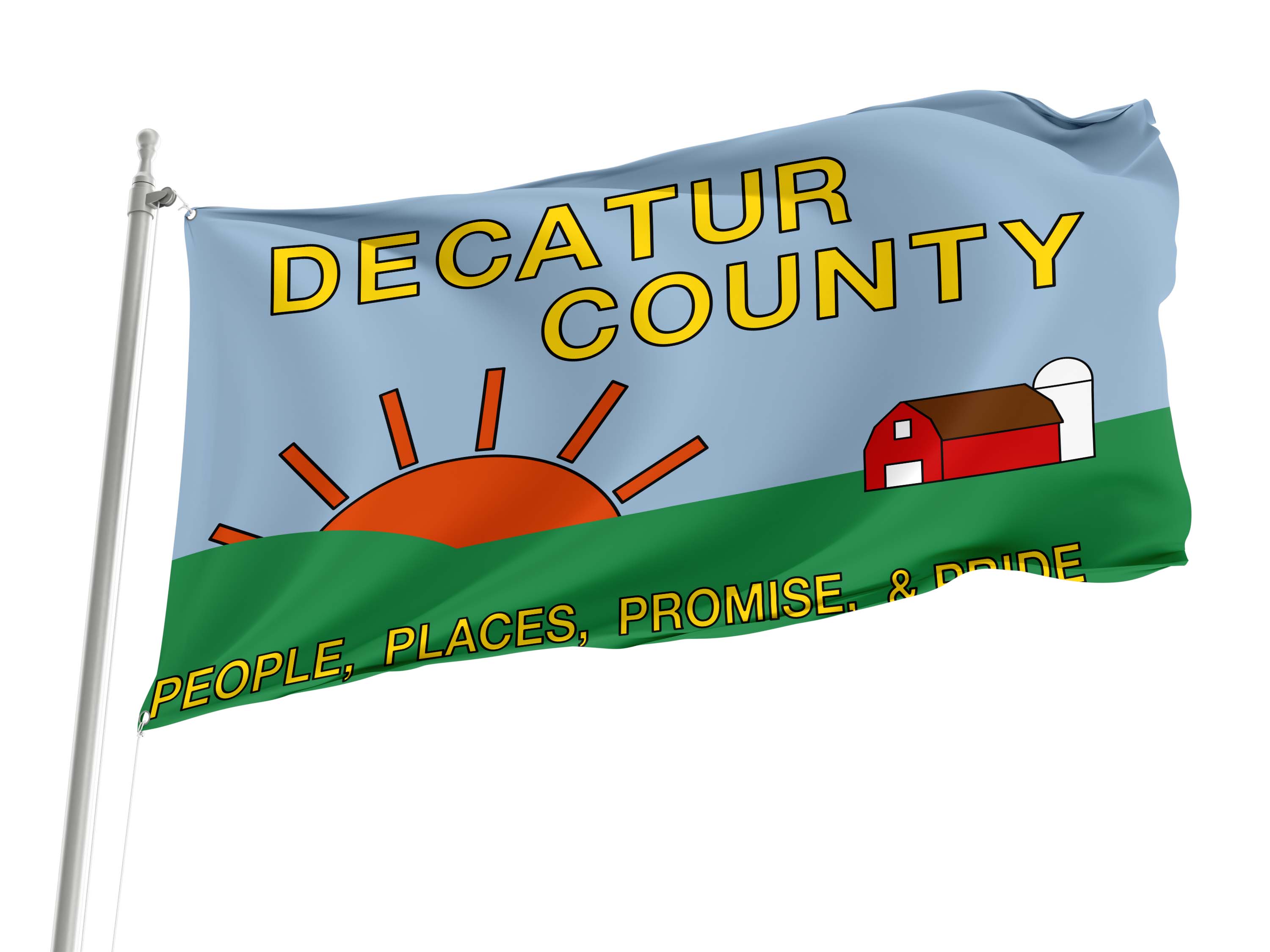 Decatur County Flag for Indoor & Outdoor Use