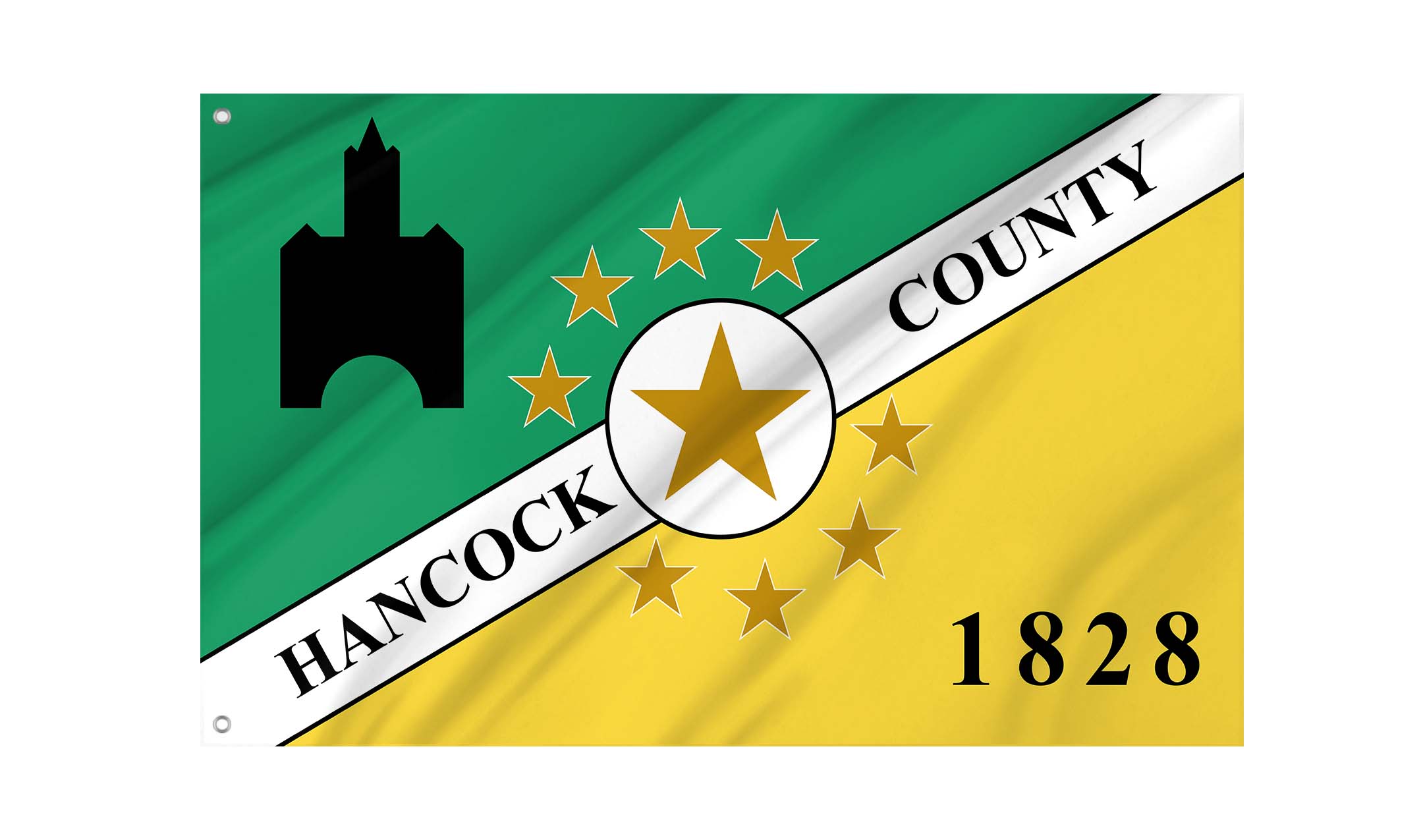 Hancock County, Indiana Flag for Indoor & Outdoor Use