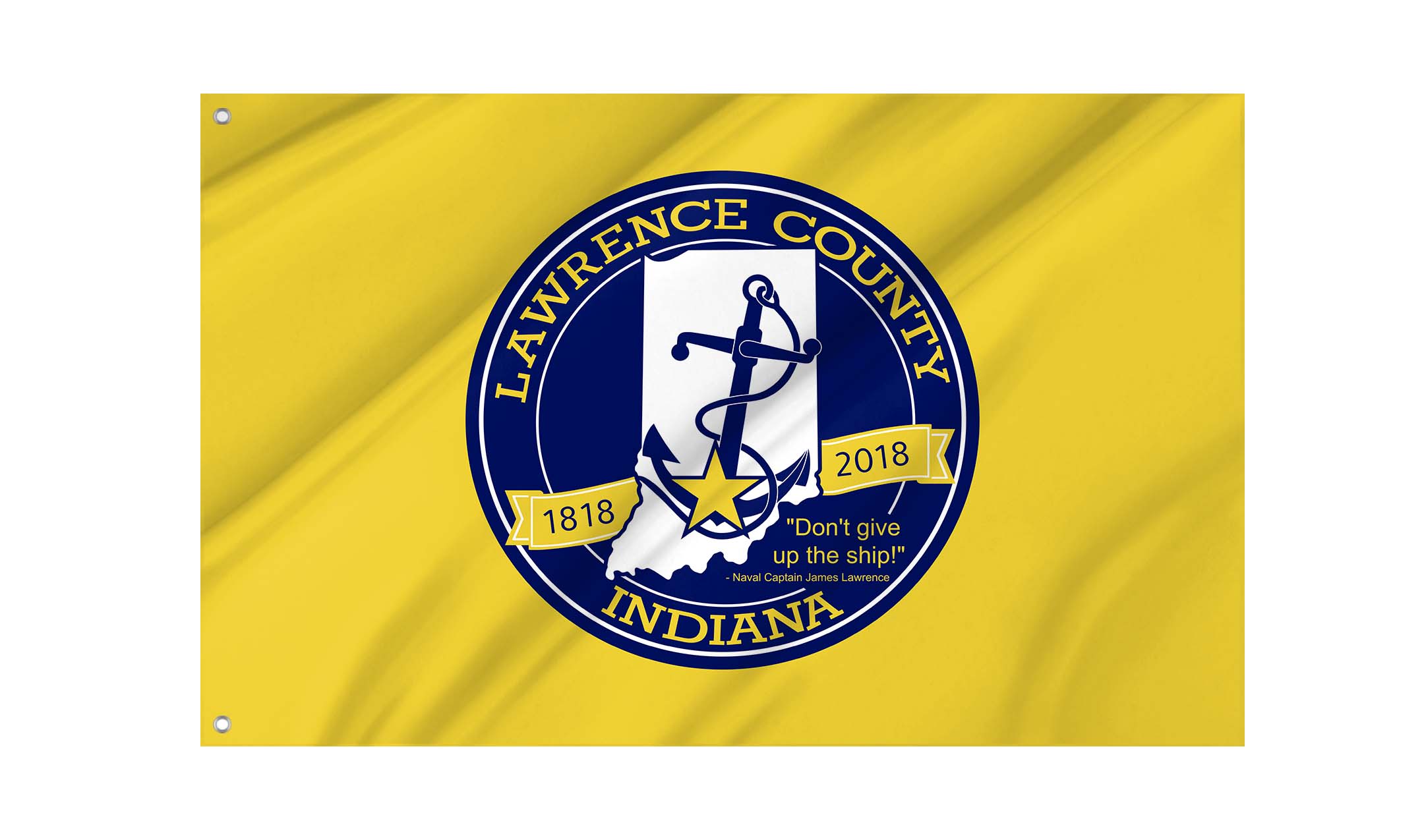 Lawrence County, Indiana Flag for Indoor & Outdoor Use